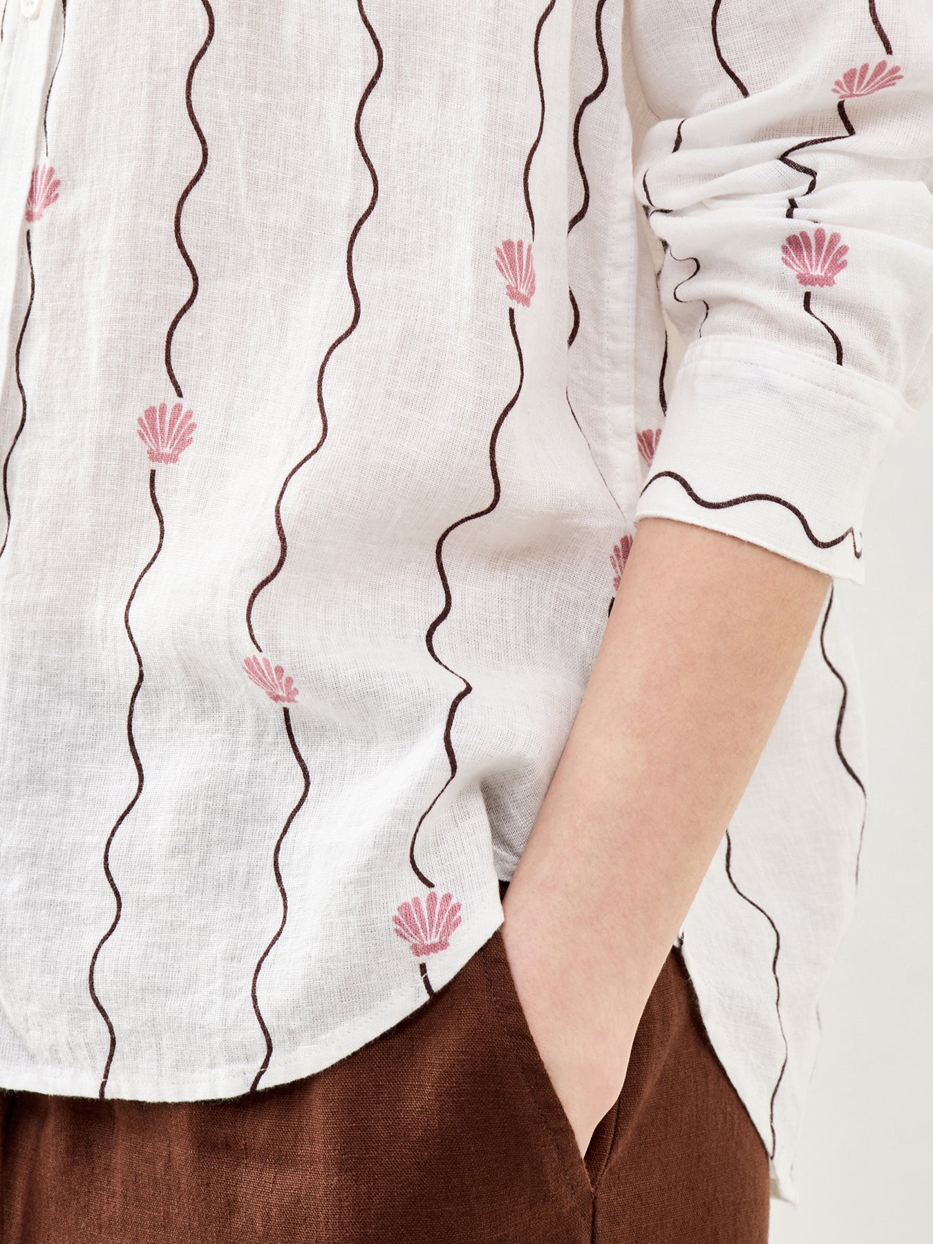 Charli Long Sleeve Button Down Shirt Stripe - Image 3