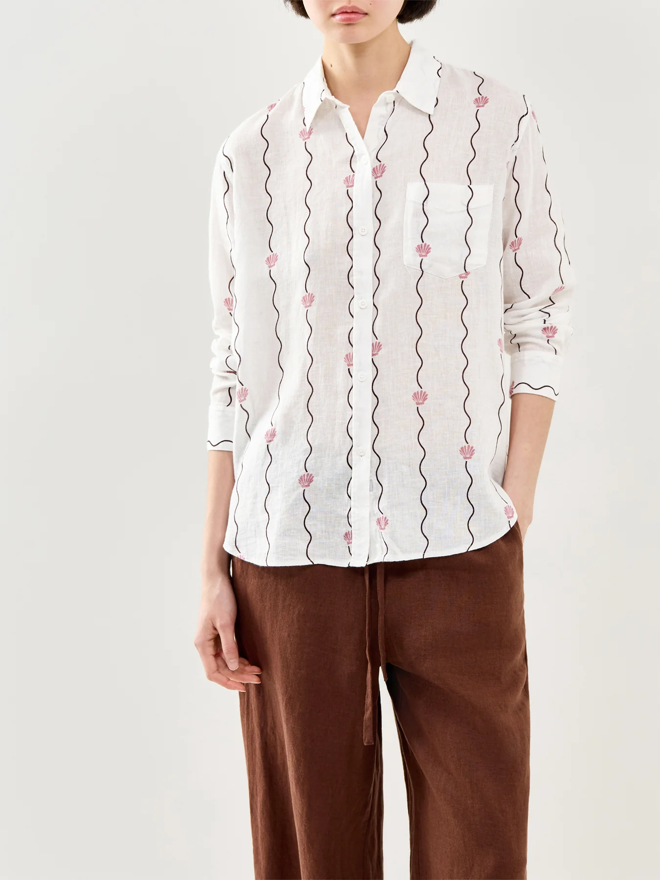 Charli Long Sleeve Button Down Shirt Stripe - Image 4
