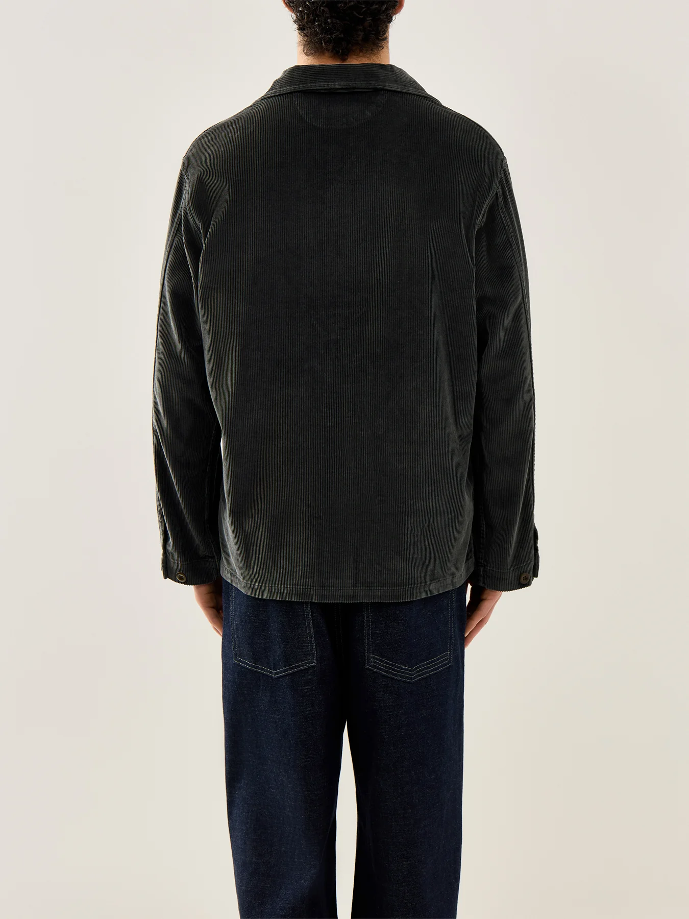 Corduroy Overshirt Grey - Image 5