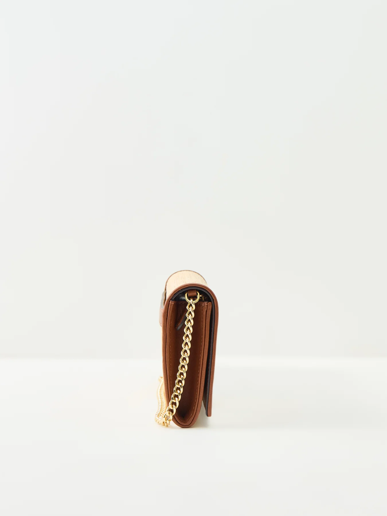 Adair Leather Wallet On Chain Tan - Image 3