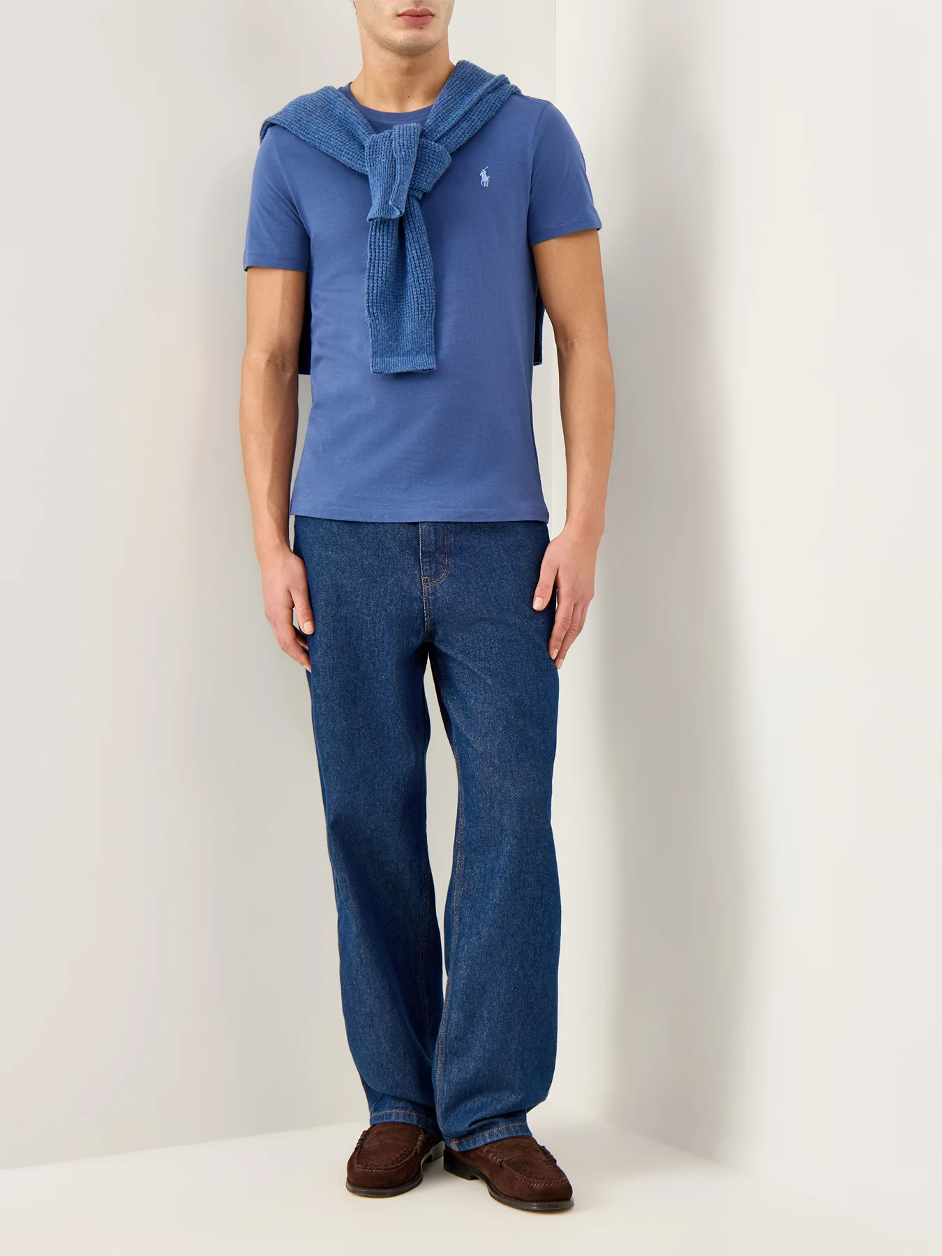 Basic Cotton Tee Navy - Image 2