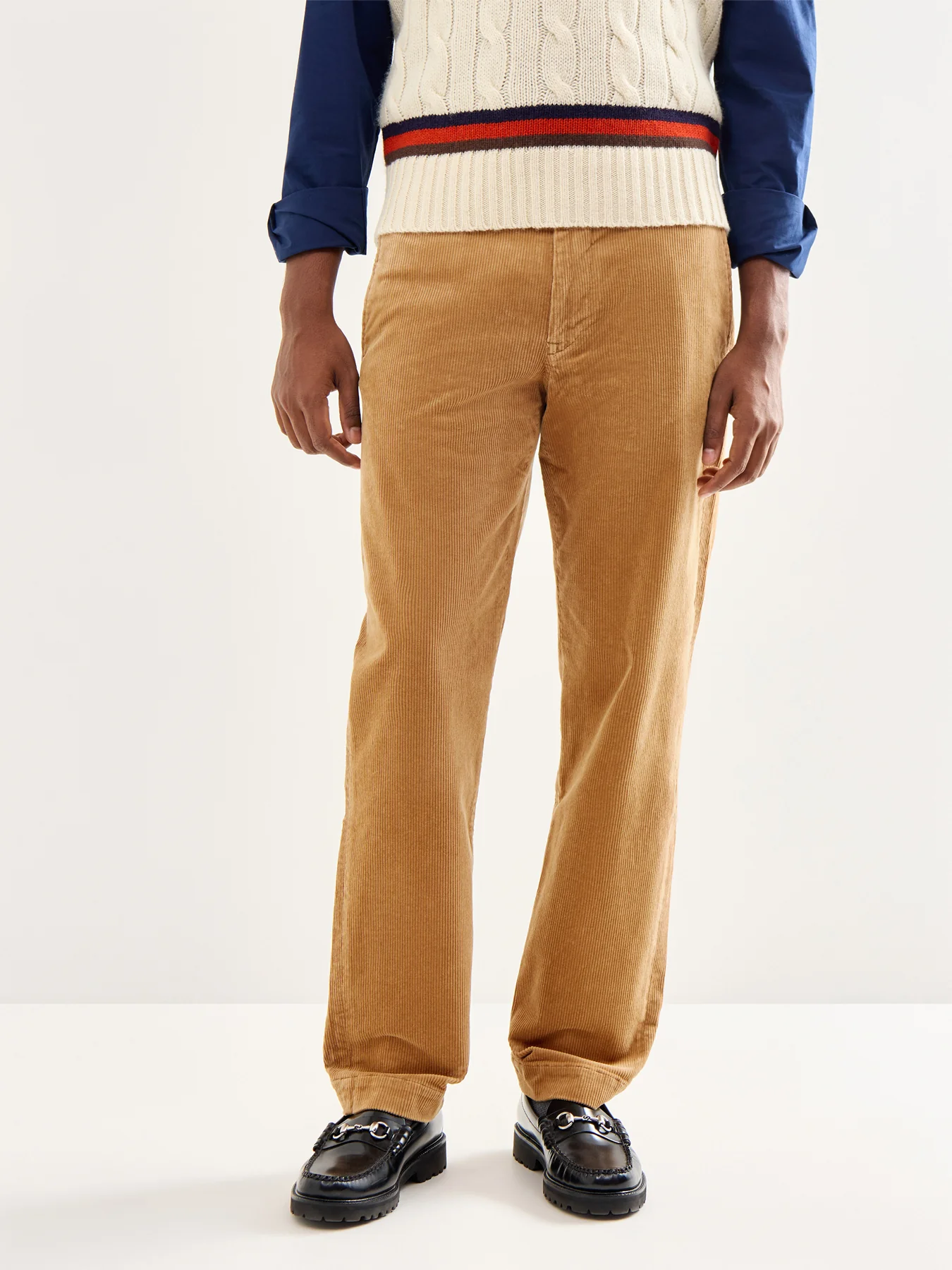 Bedford Cord Trousers Brown - Image 4