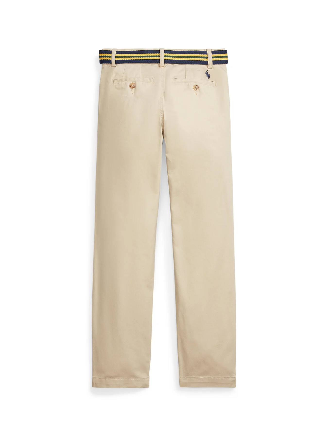 Kids' Bedford Flat Front Trousers Khaki - Image 2
