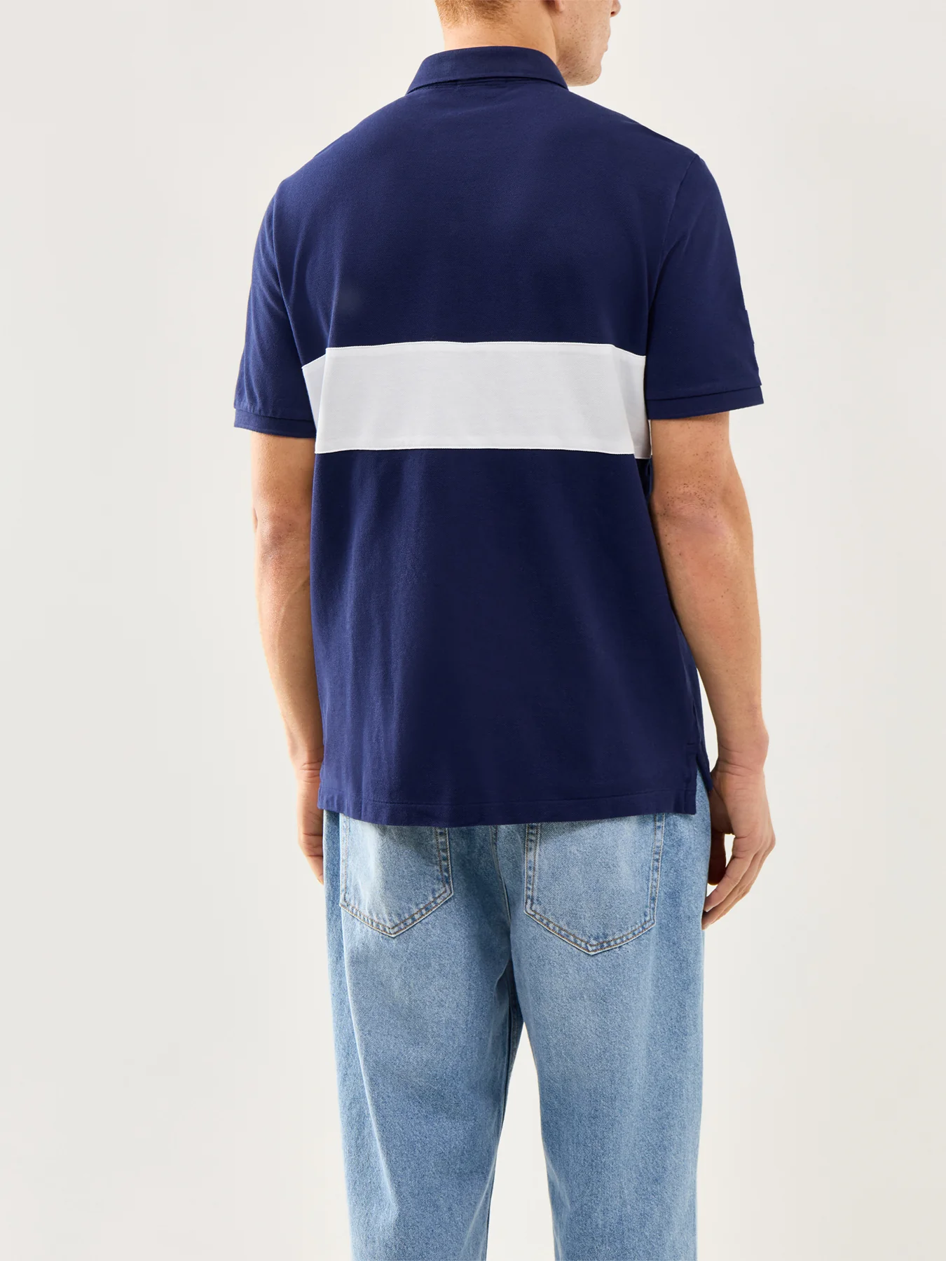 Big Logo Classic Polo Shirt Navy - Image 5