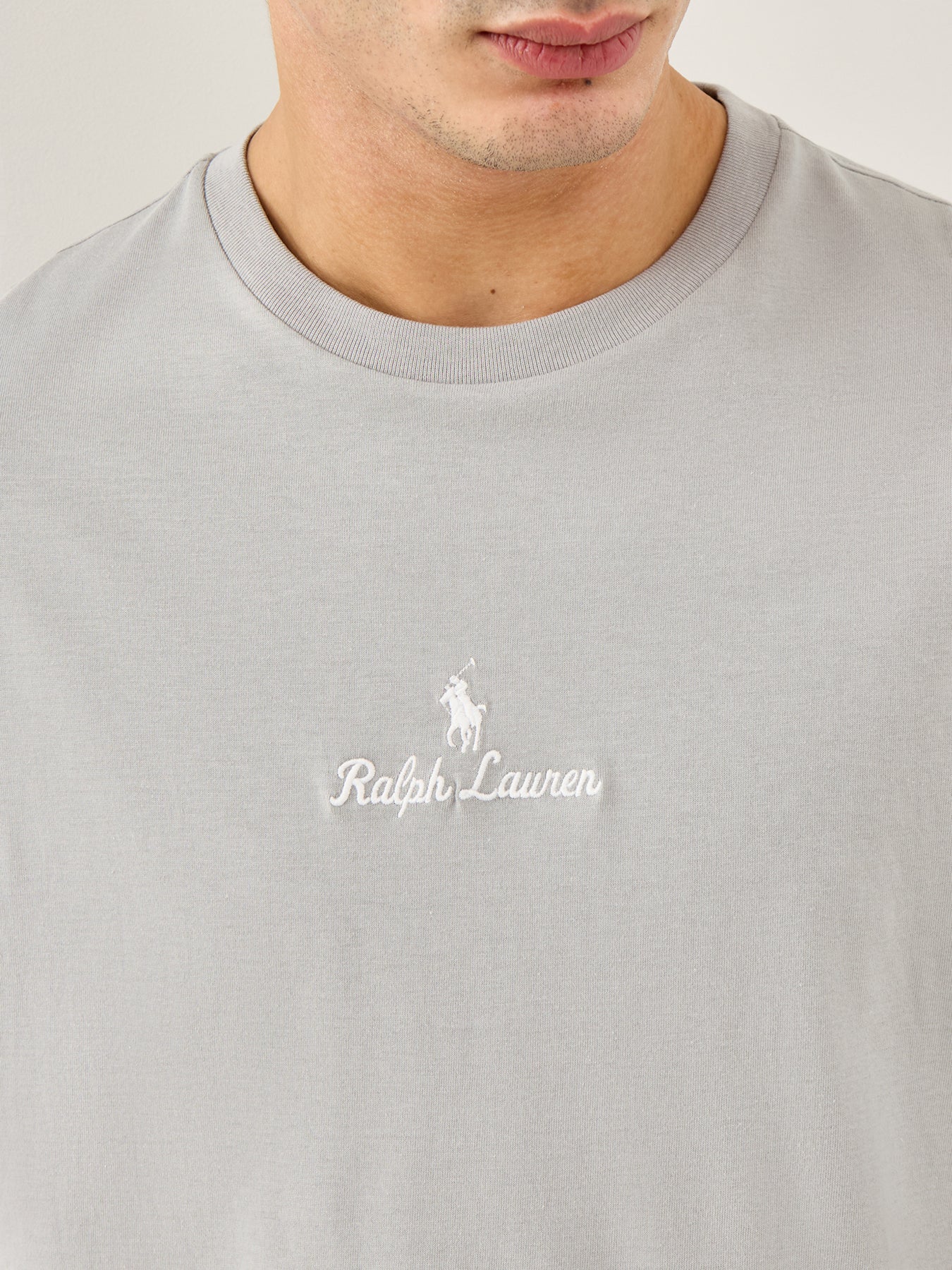 Central Rope Logo T-Shirt Grey - Image 3