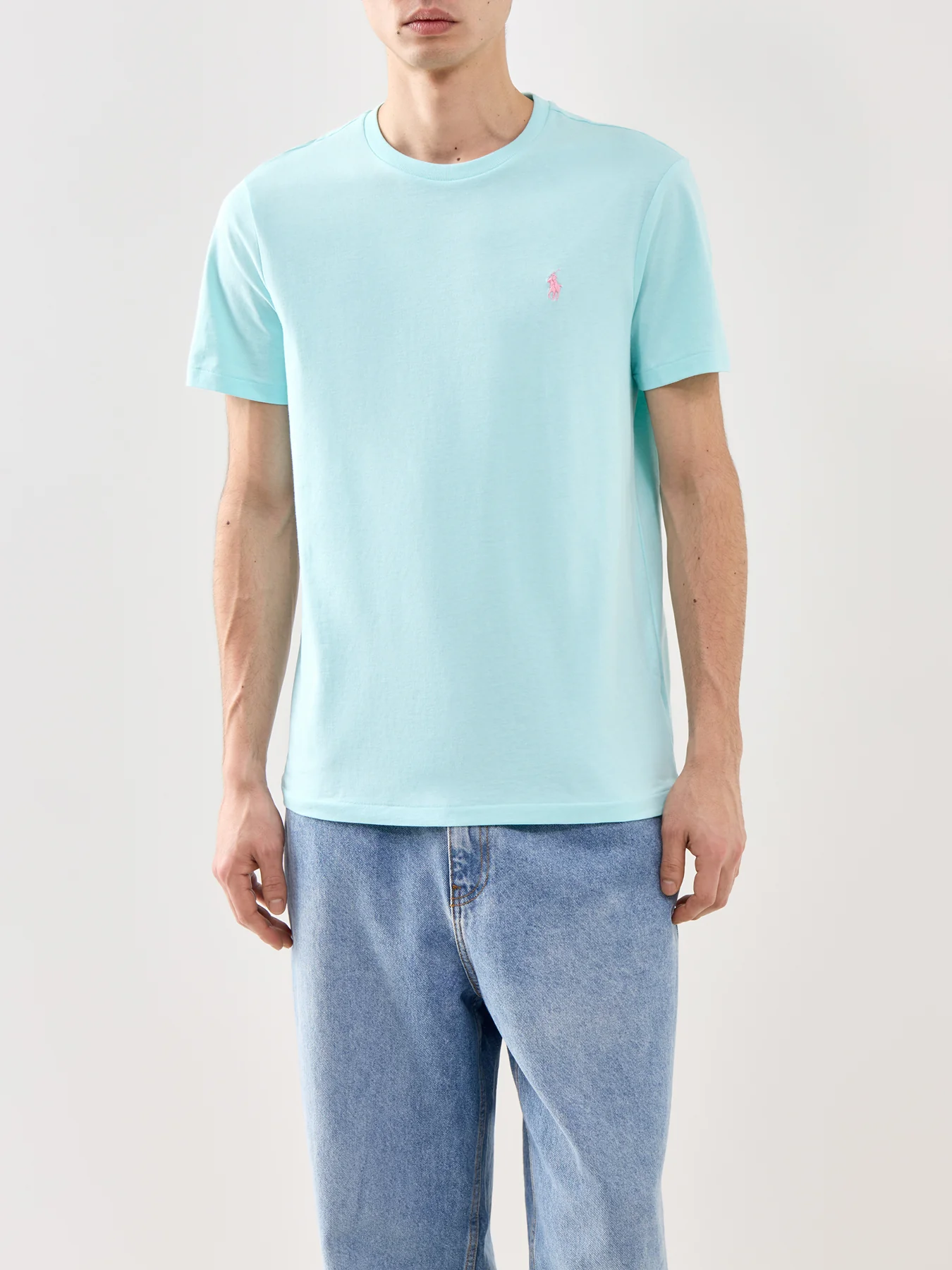 Classic T-Shirt Aqua Blue - Image 4