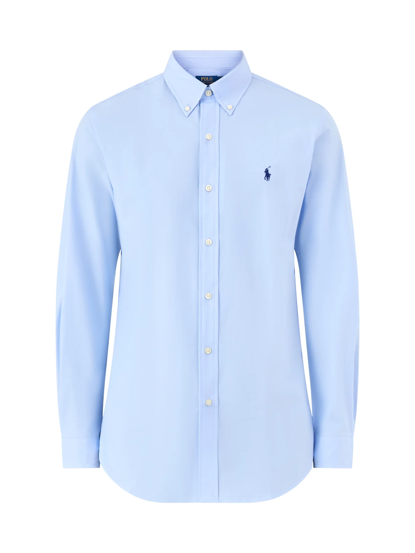 Custom Fit Poplin Shirt Blue