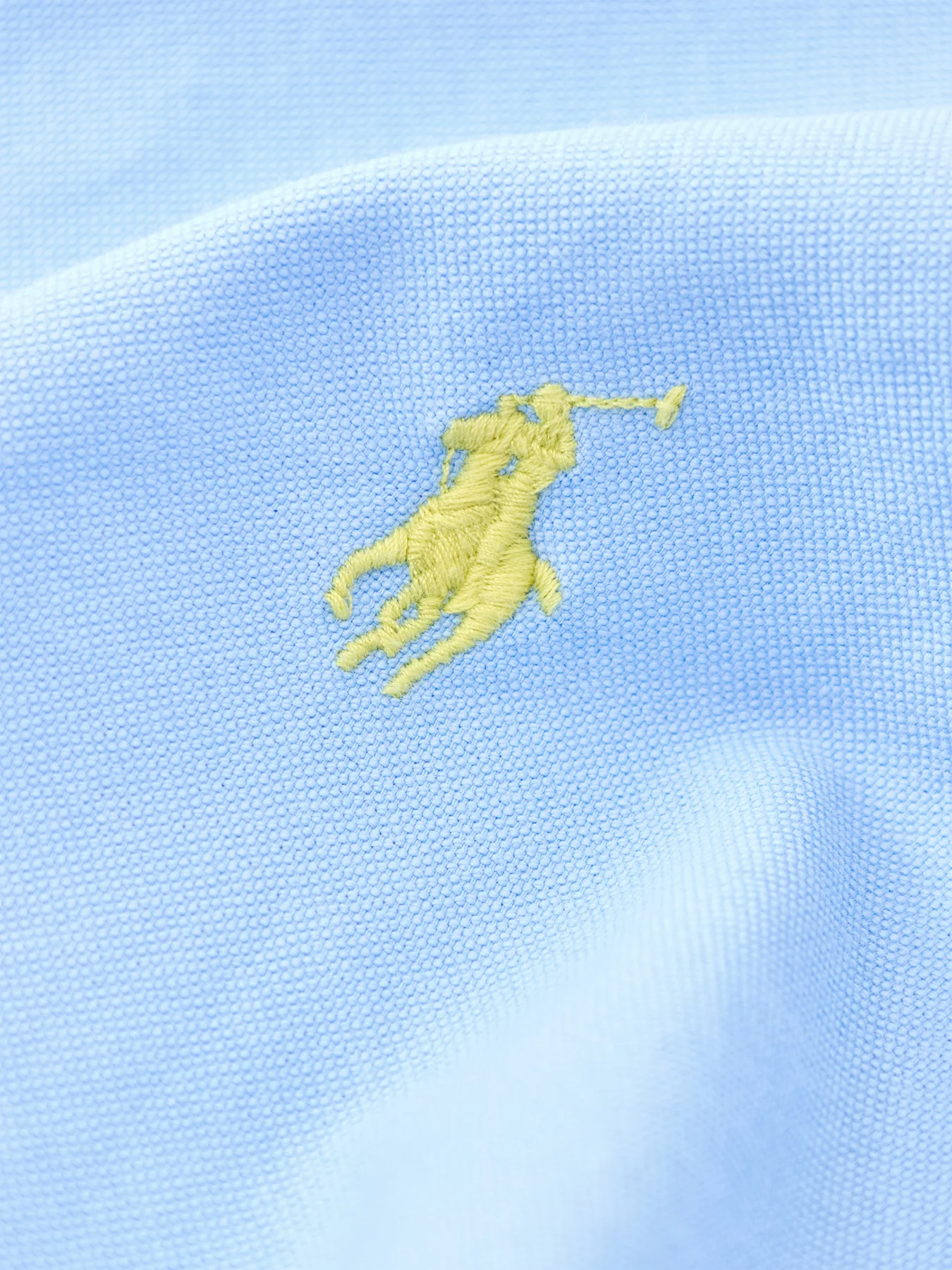 Garment-Dyed Oxford Shirt Blue - Image 3