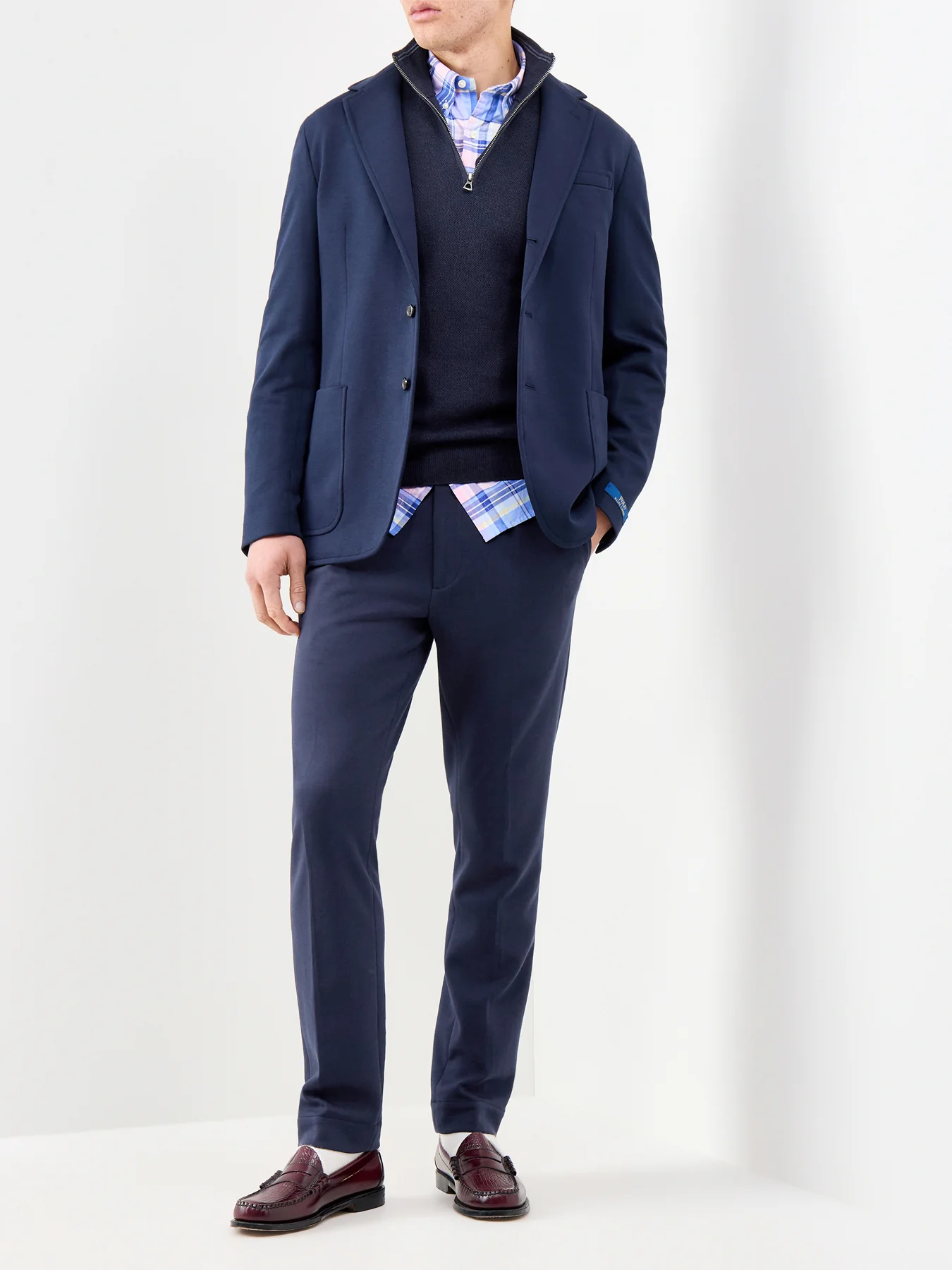 Custom Fit Oxford Check Shirt Multi - Image 2