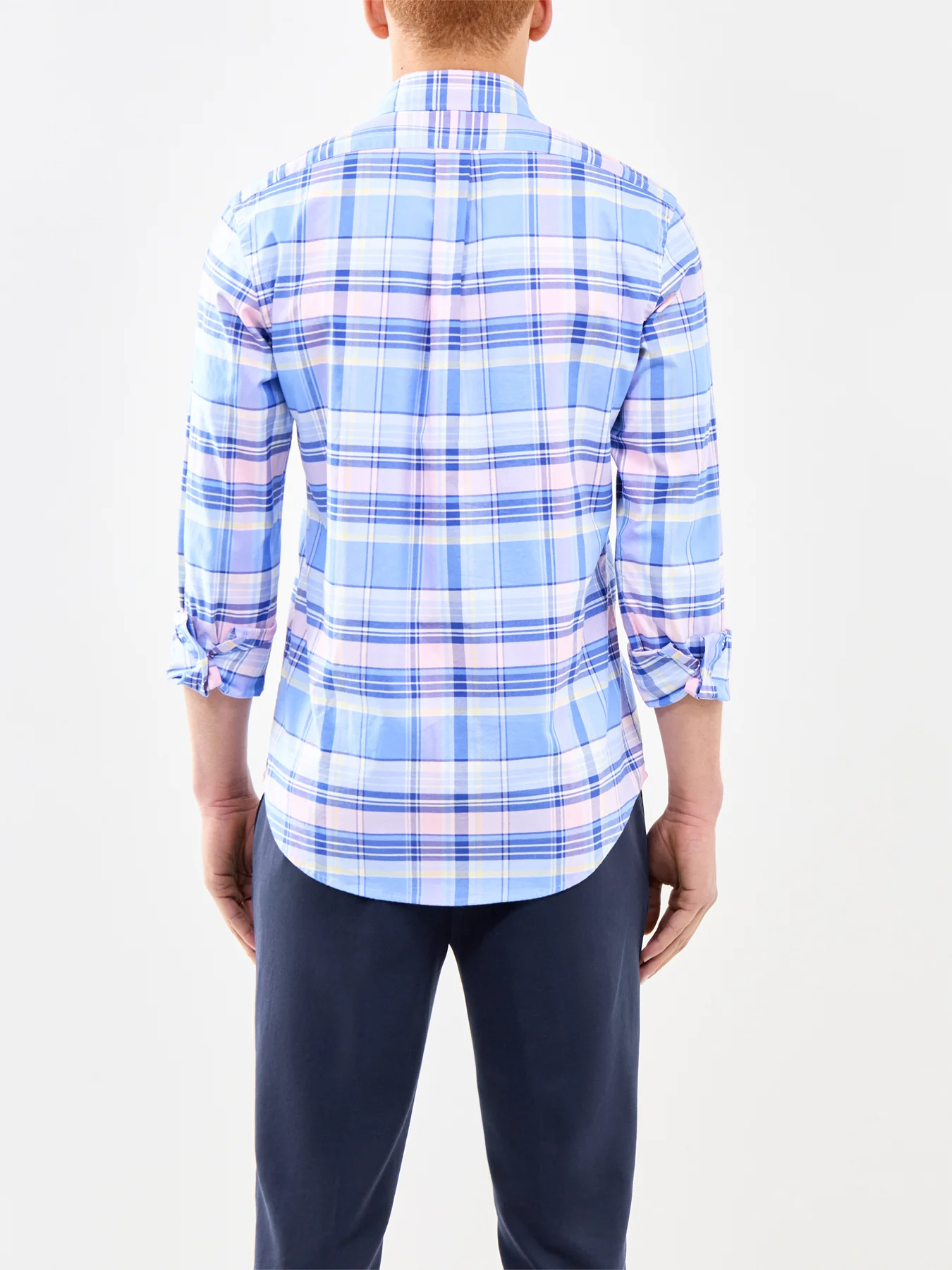 Custom Fit Oxford Check Shirt Multi - Image 5