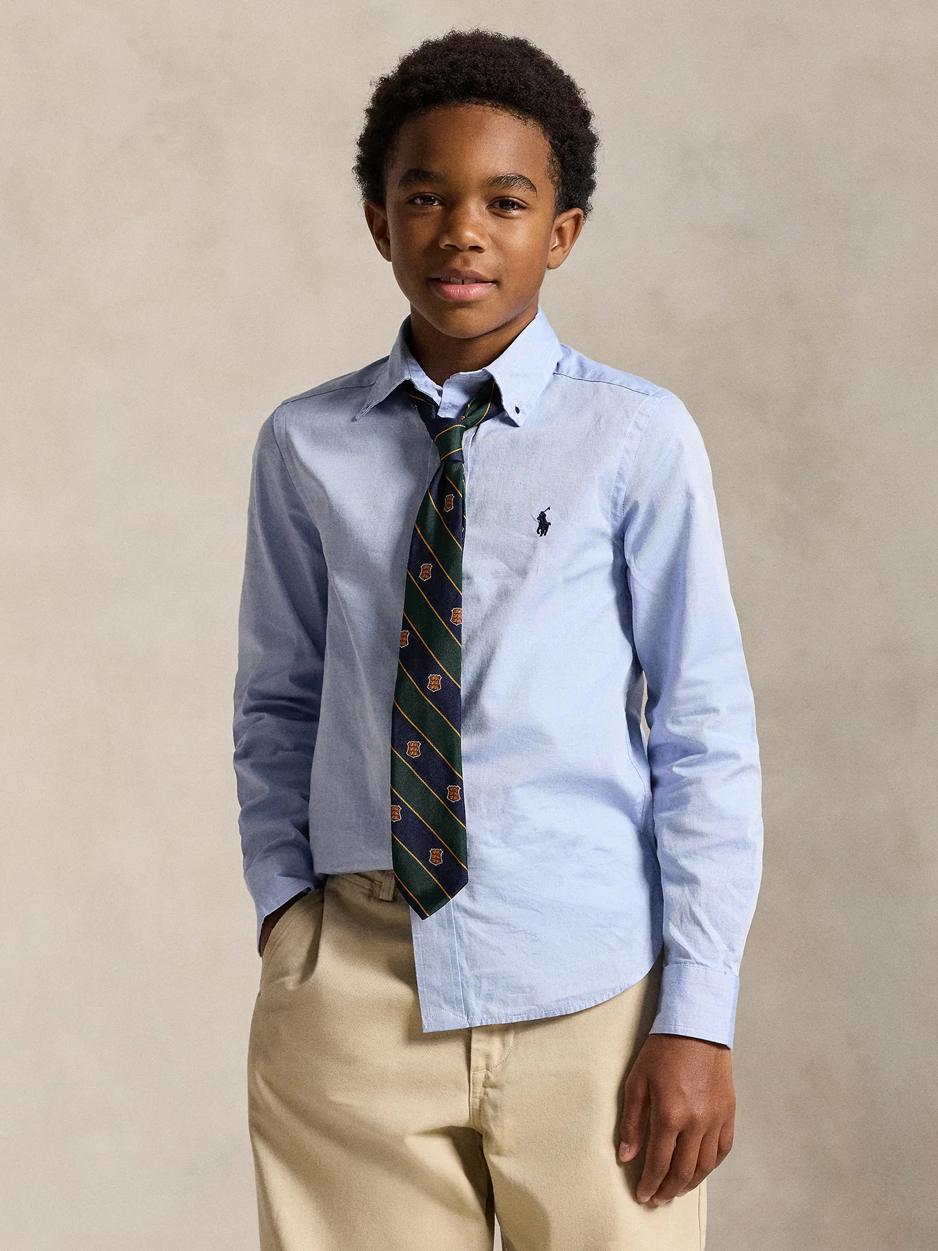 Kids’ Pinpoint Oxford Shirt - Image 3