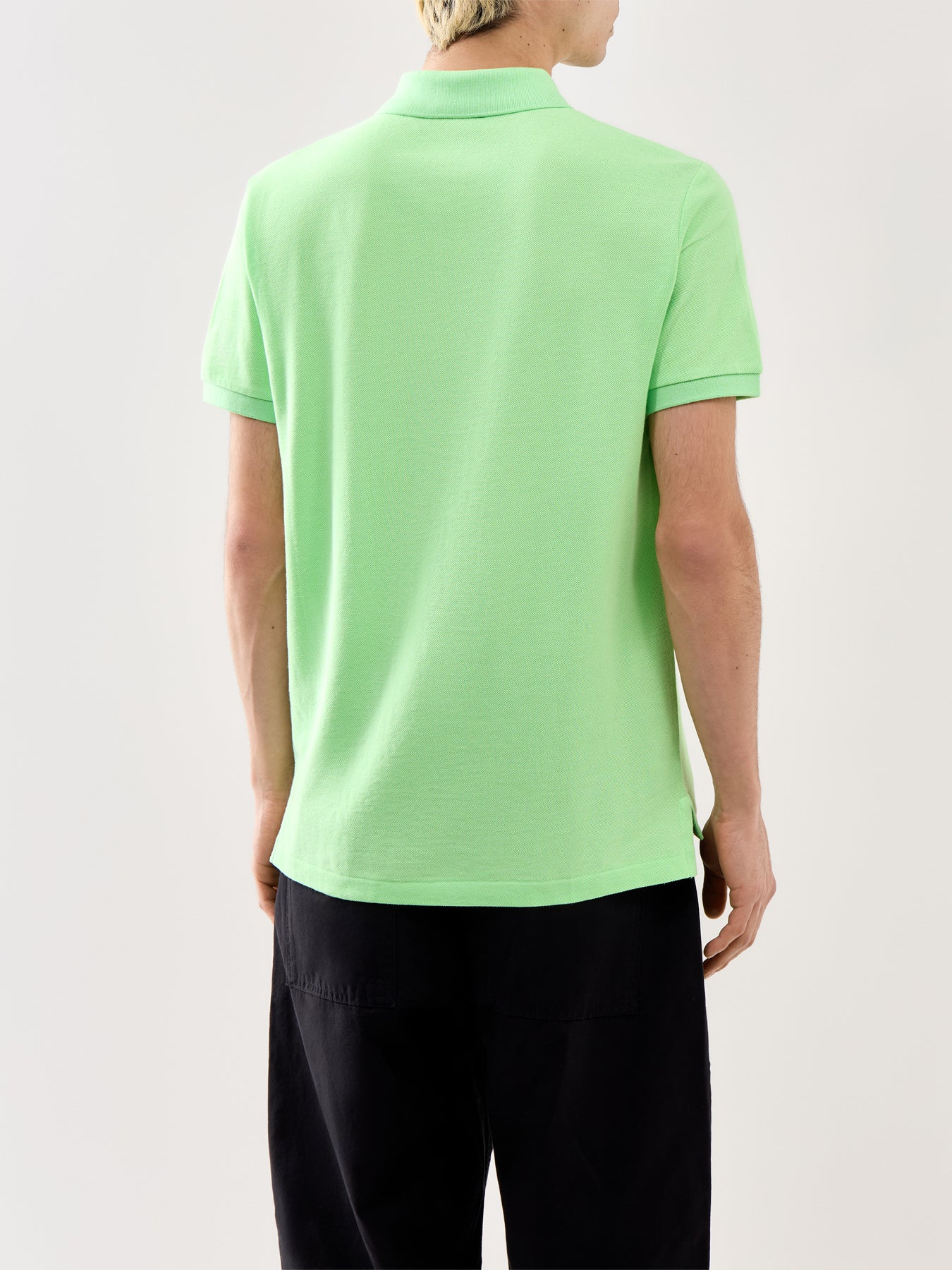 Custom Fit Polo Shirt Green - Image 5
