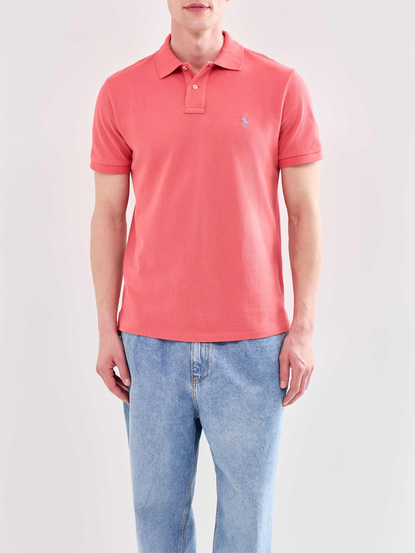 Custom Fit Polo Shirt Red - Image 4