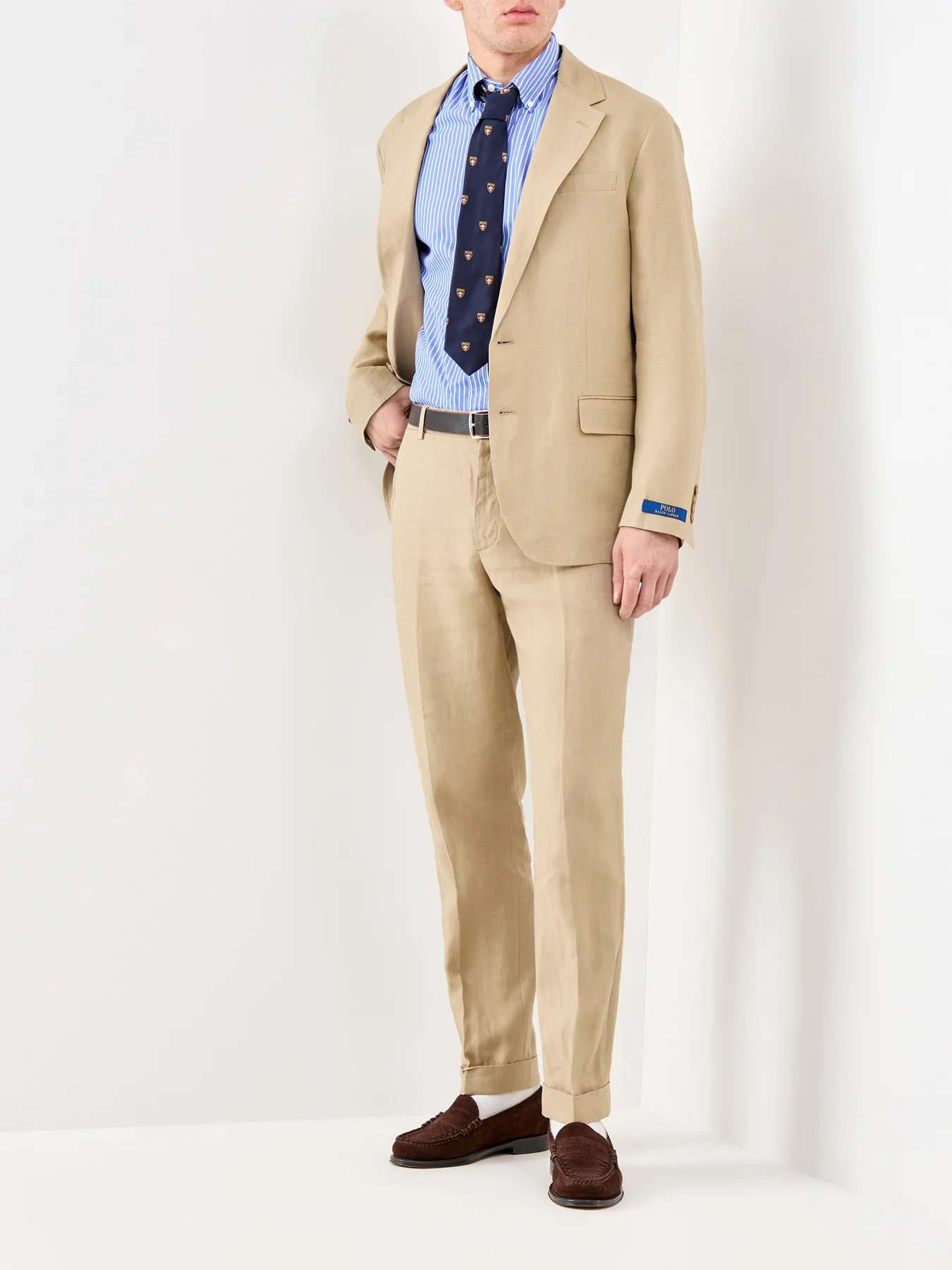 Custom Fit Stripe Shirt Blue - Image 2