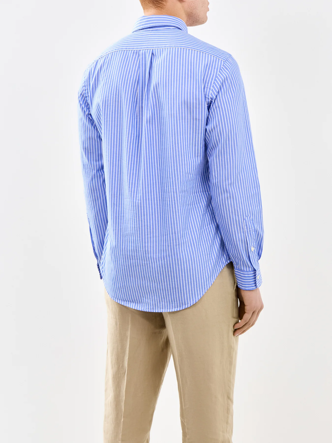 Custom Fit Stripe Shirt Blue - Image 5