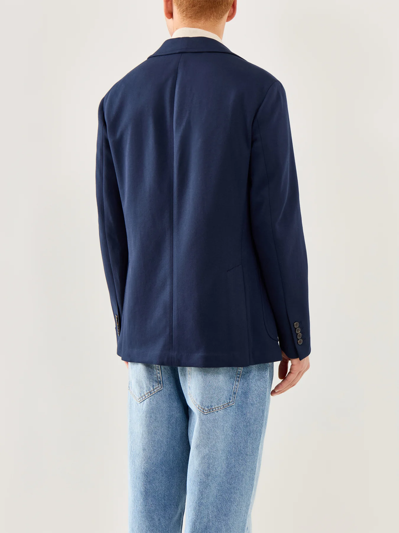 Double Knit Blazer Navy - Image 5