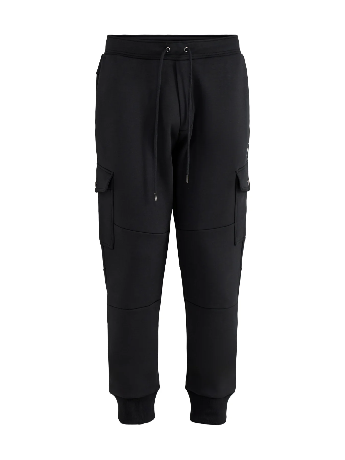 Double Knit Cargo Joggers Grey Black