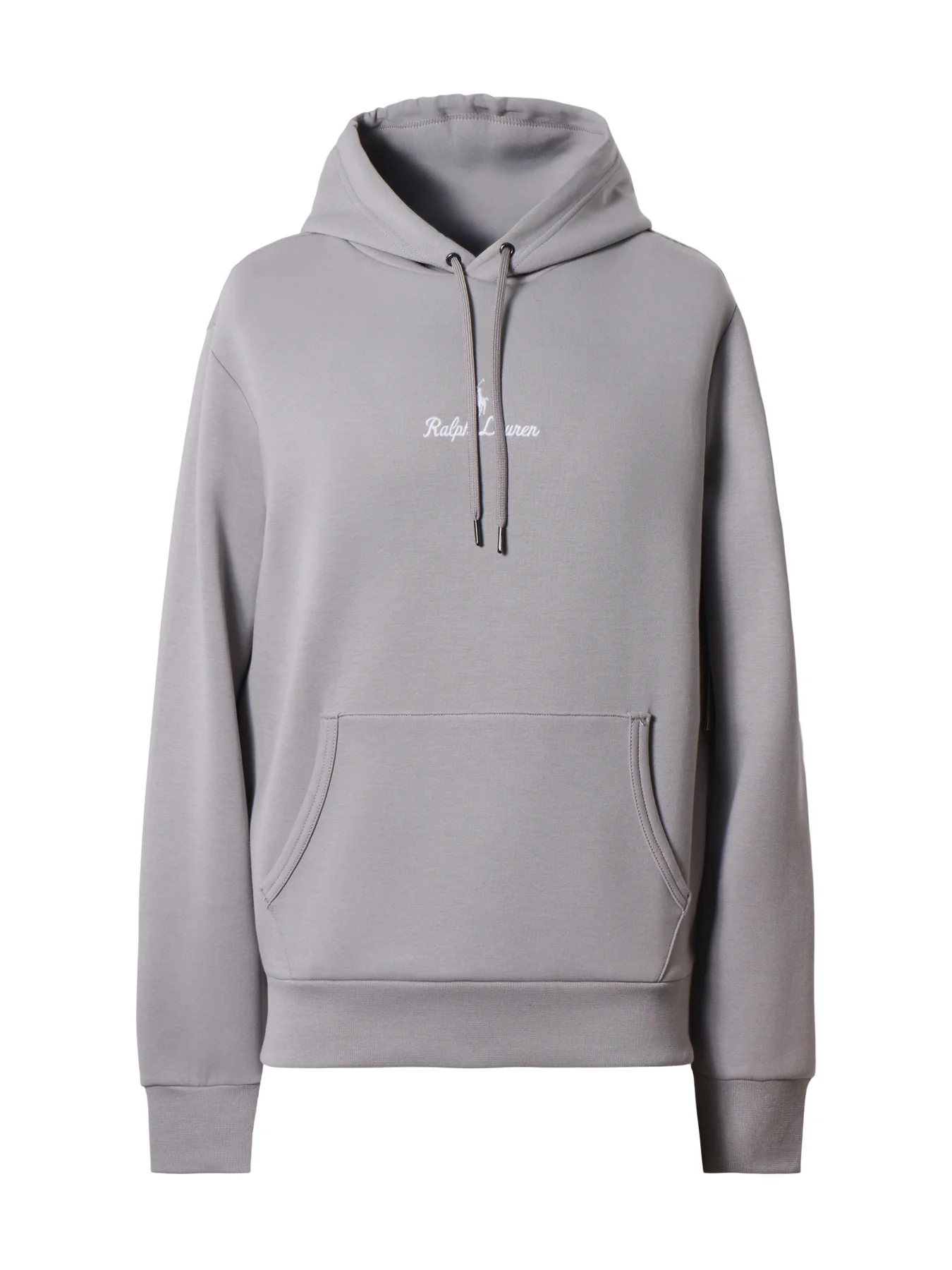 Double Knit Central Rope Logo Hoodie Grey