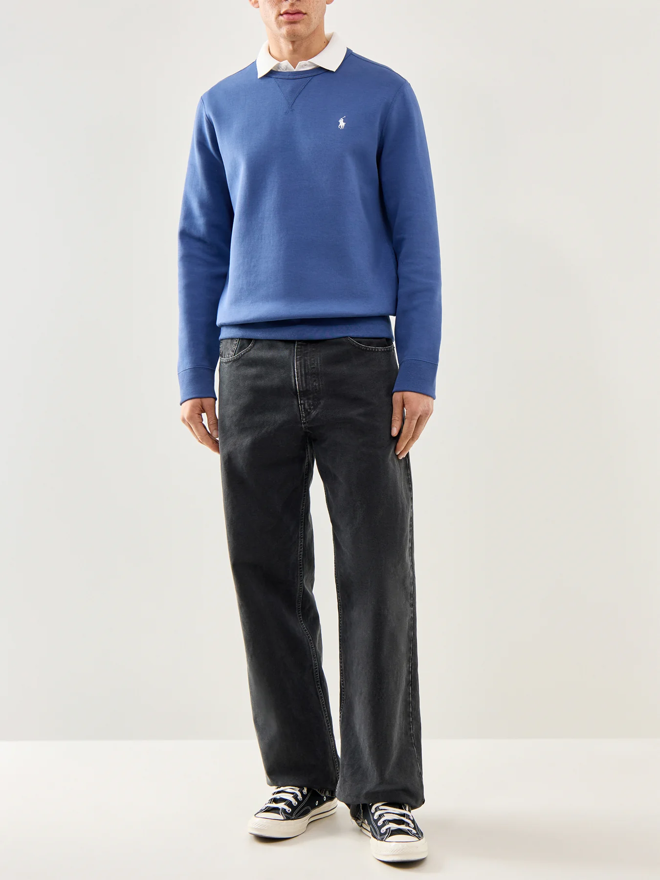 Double Knit Crew Sweat Blue - Image 2