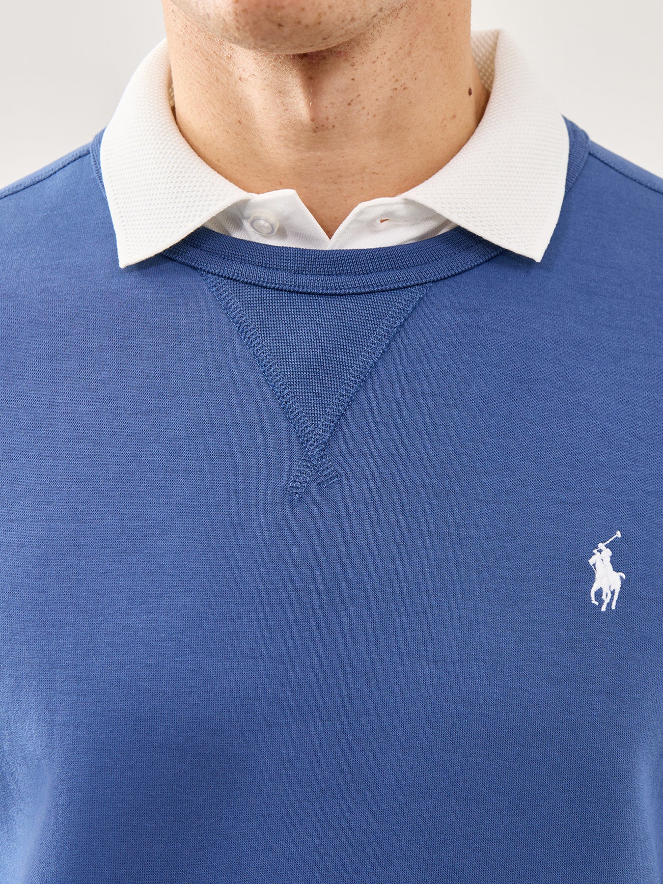 Double Knit Crew Sweat Blue - Image 3