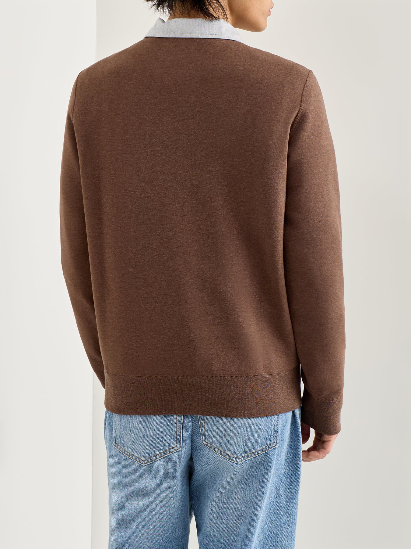 Double Knit Crew Sweat Brown - Image 5