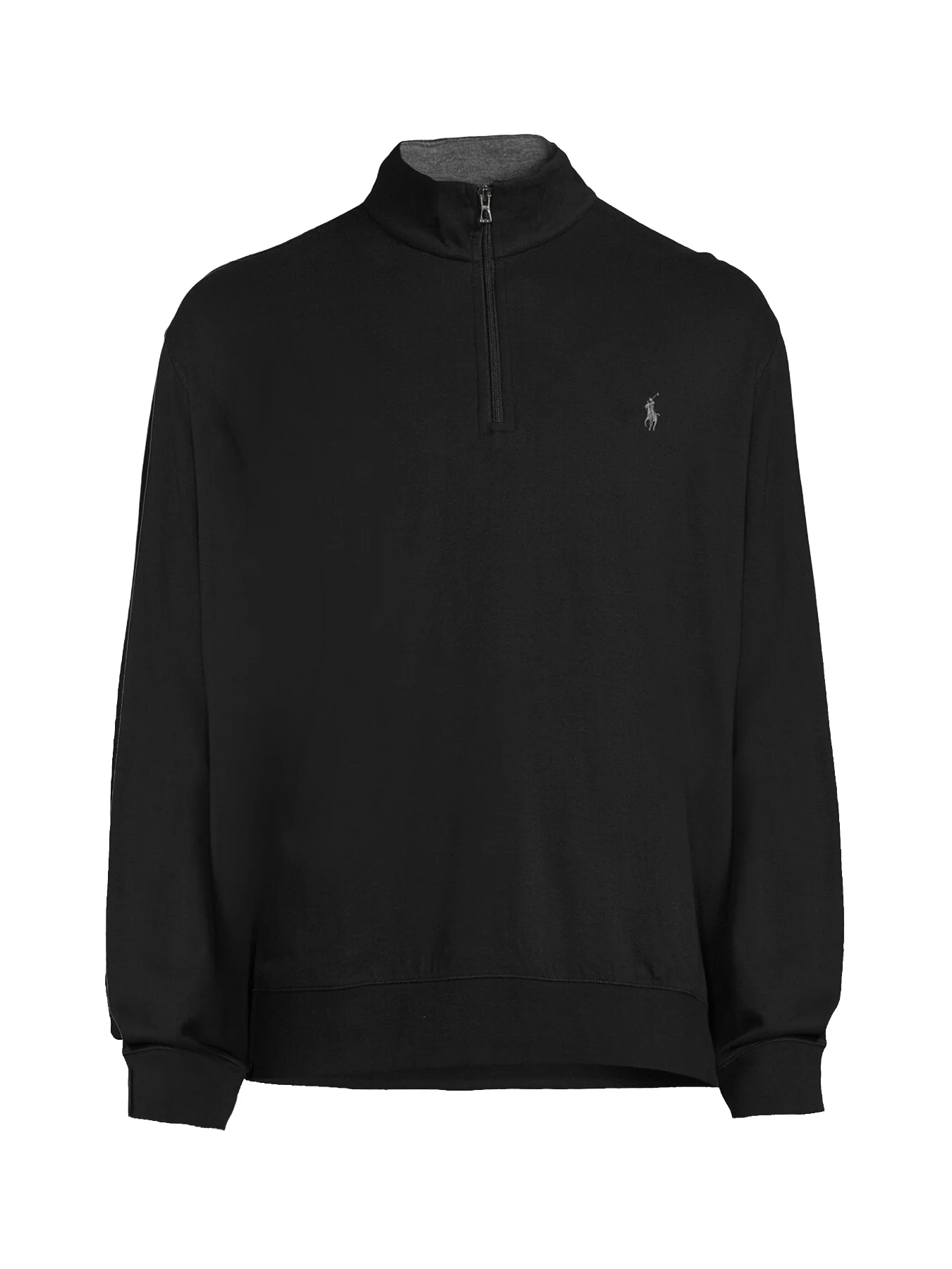 Double Knit Half Zip Sweat Black