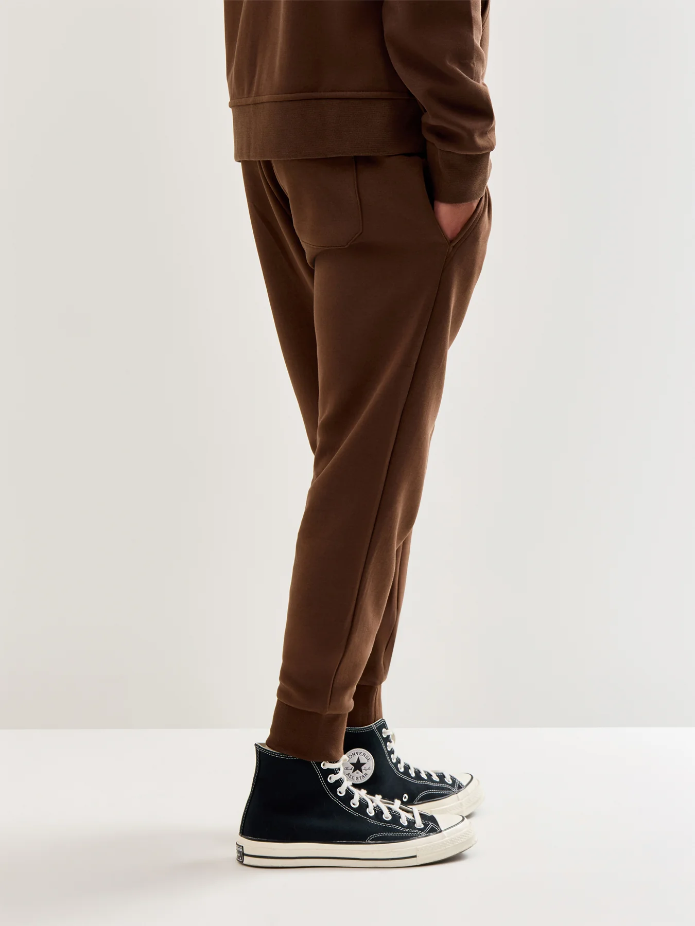Double Knit Joggers Brown - Image 5
