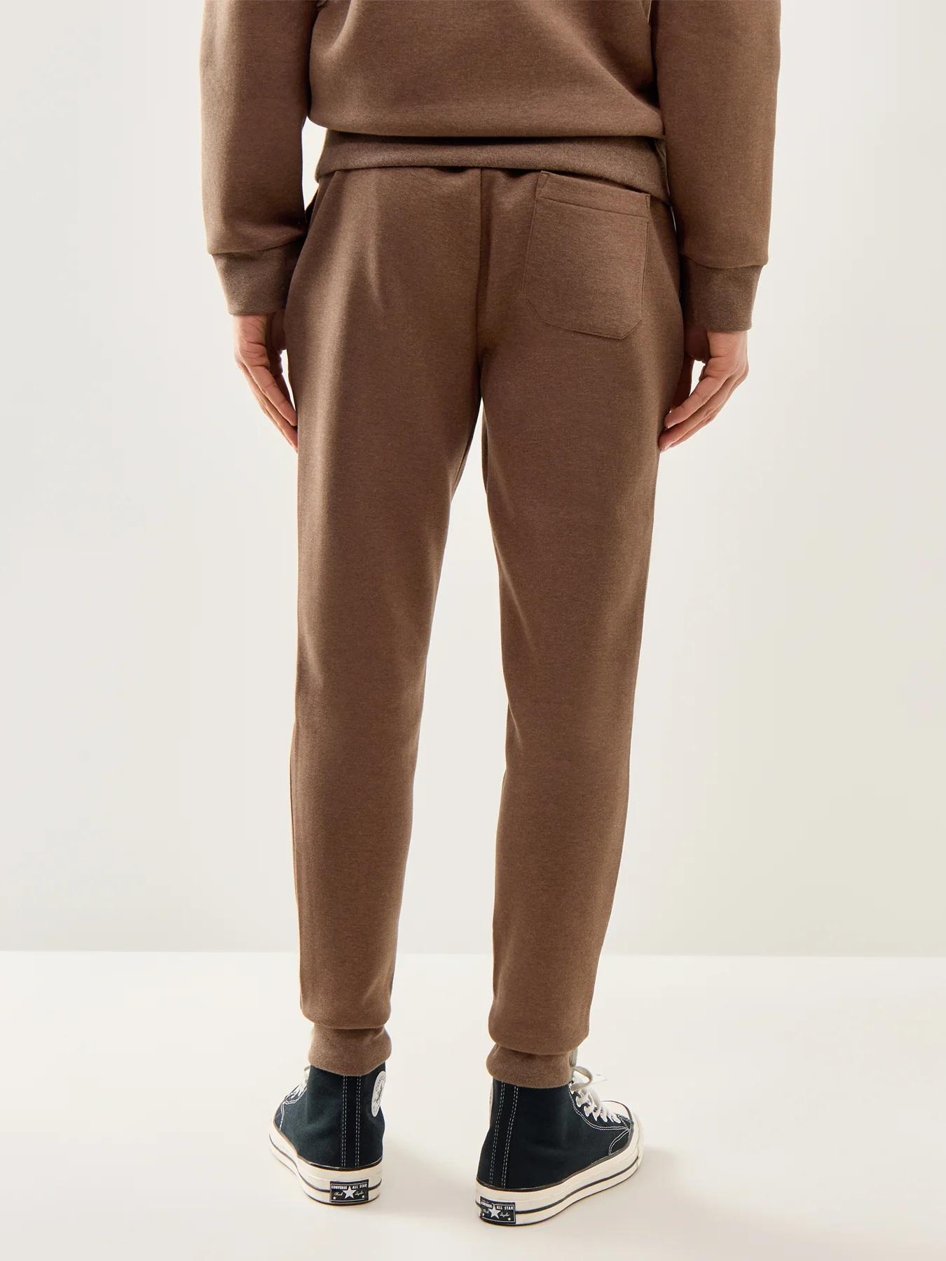 Double Knit Joggers Brown - Image 5