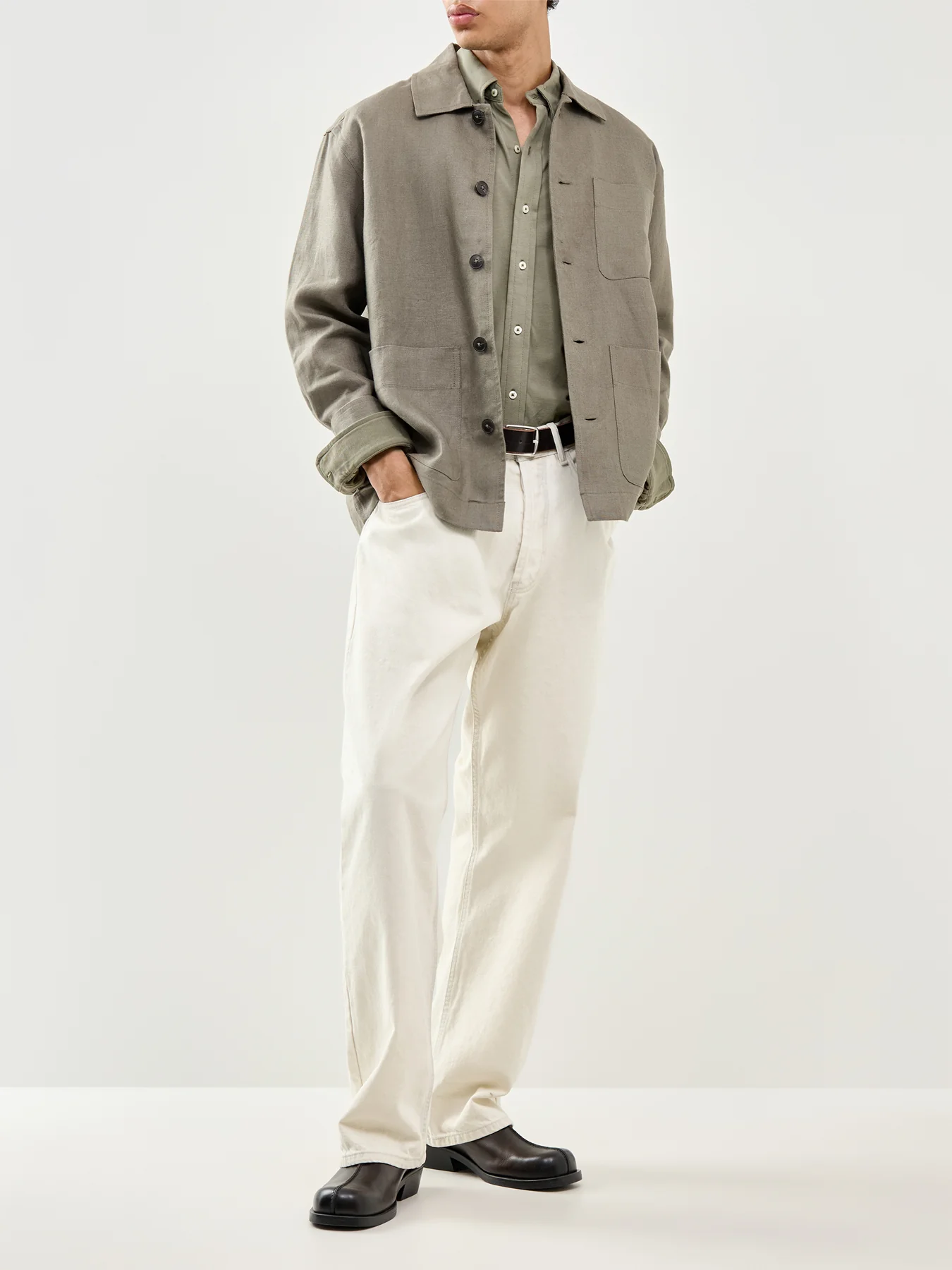 Featherweight Mesh Shirt Olive - Image 2