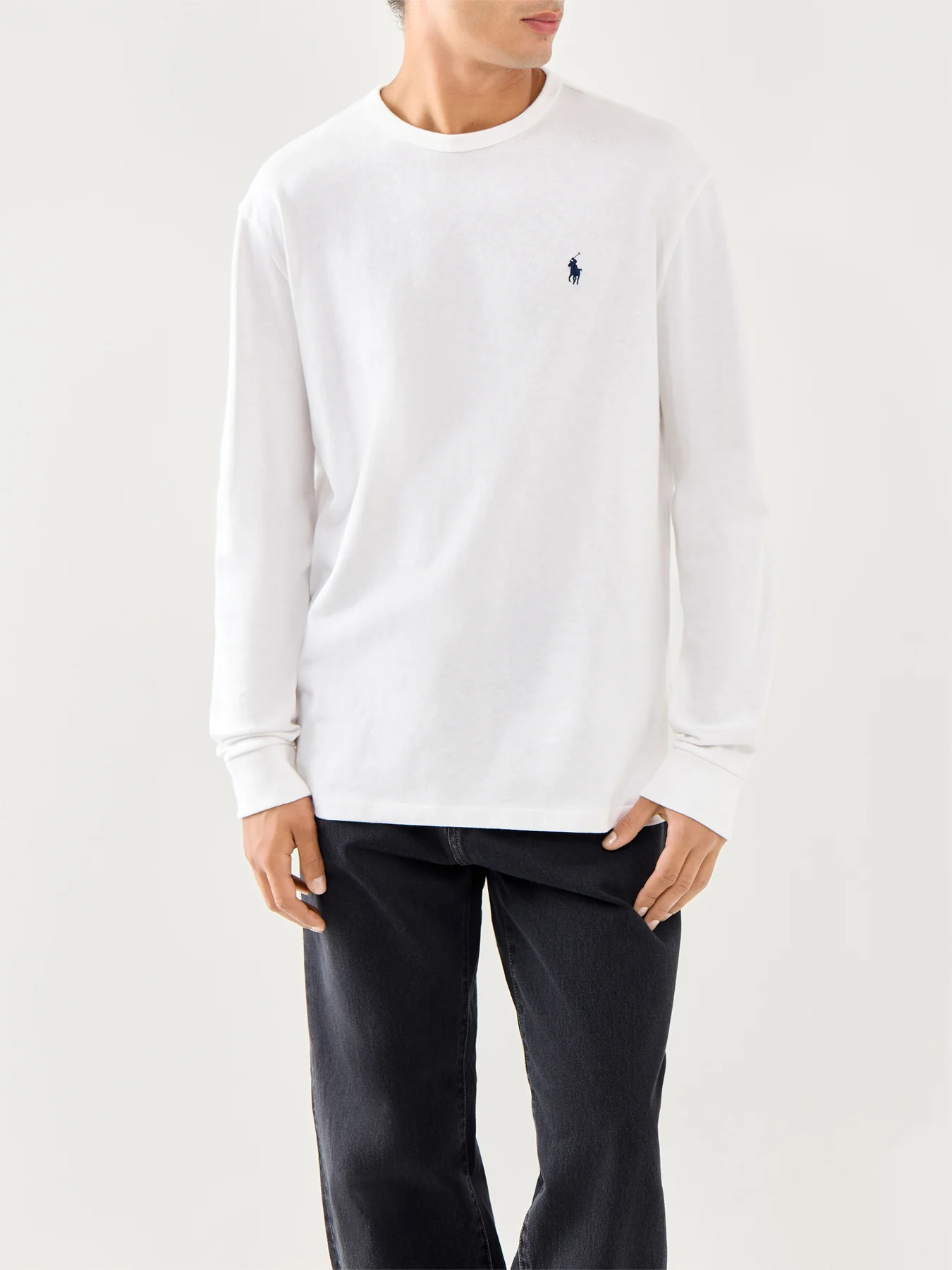 Heavy Jersey Long Sleeves Tee White - Image 4