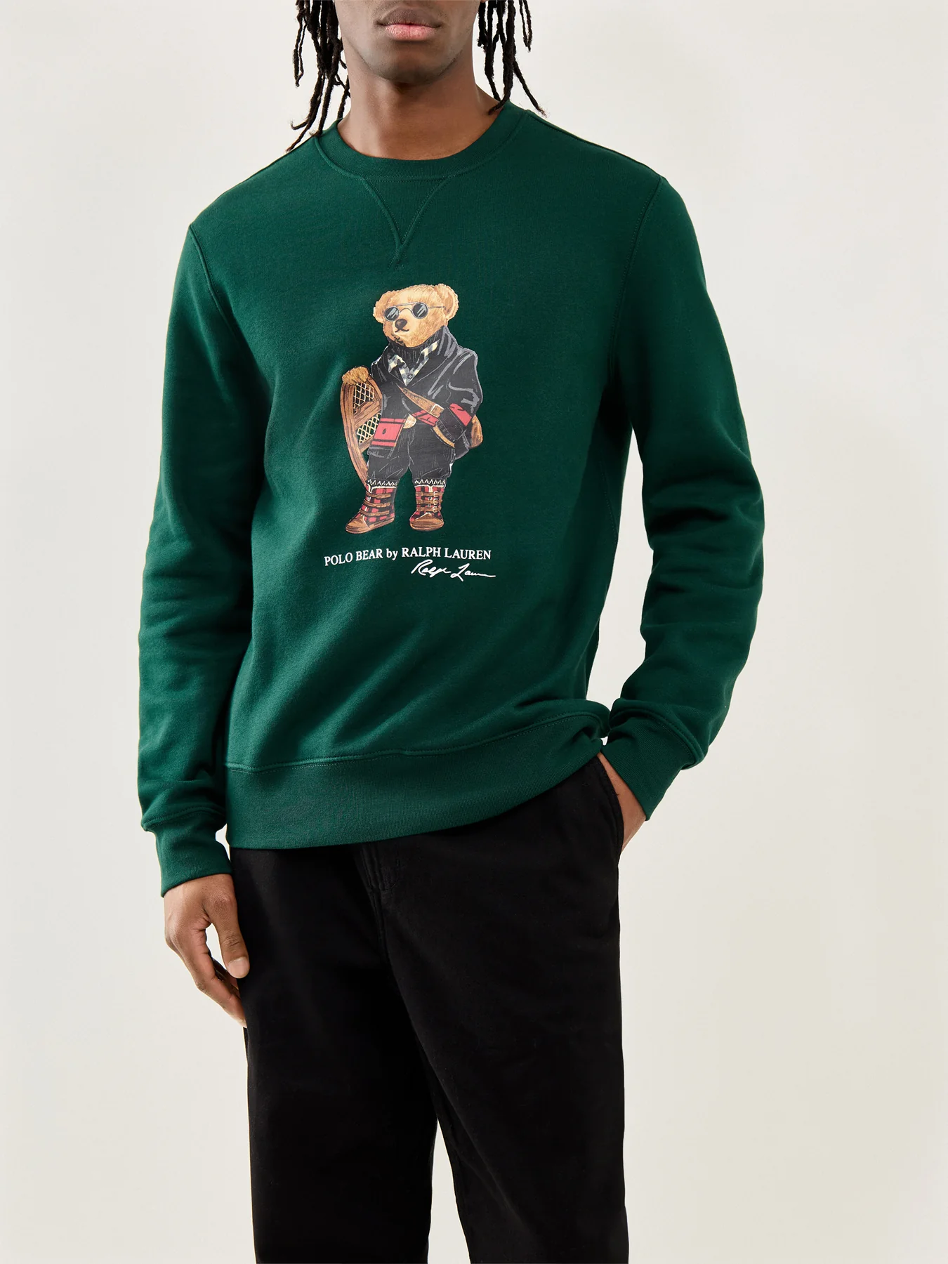 Holiday Bear Sweatshirt Green - Image 4