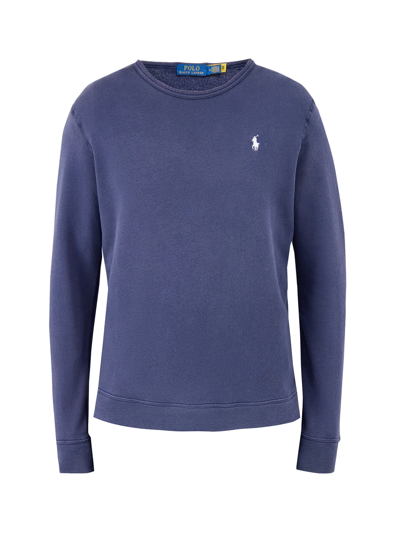 Terry Crew Neck Sweatshirt Navy