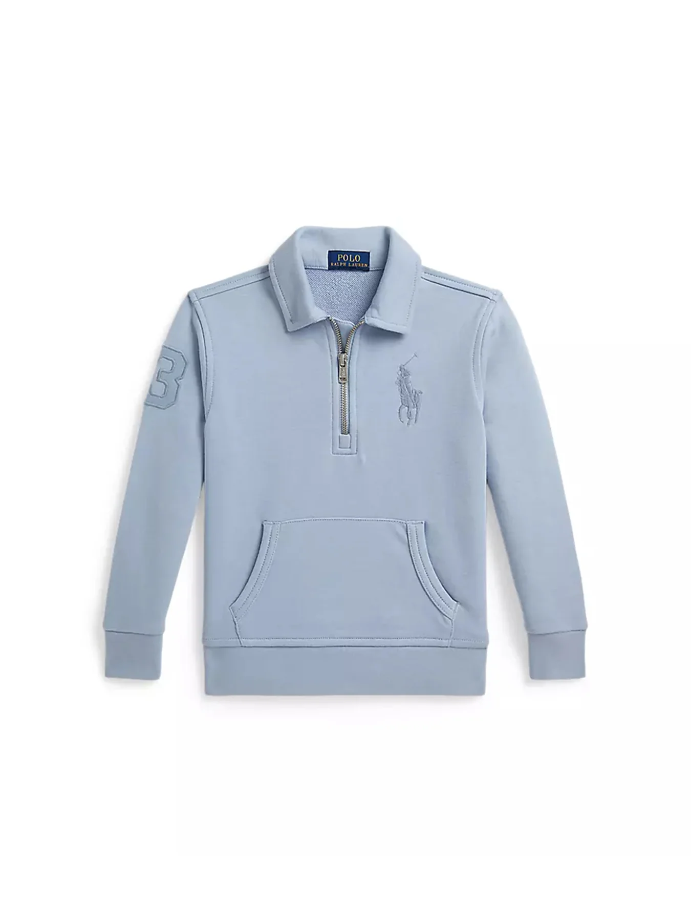 Kids’ Knit Half-Zip Sweatshirt Blue