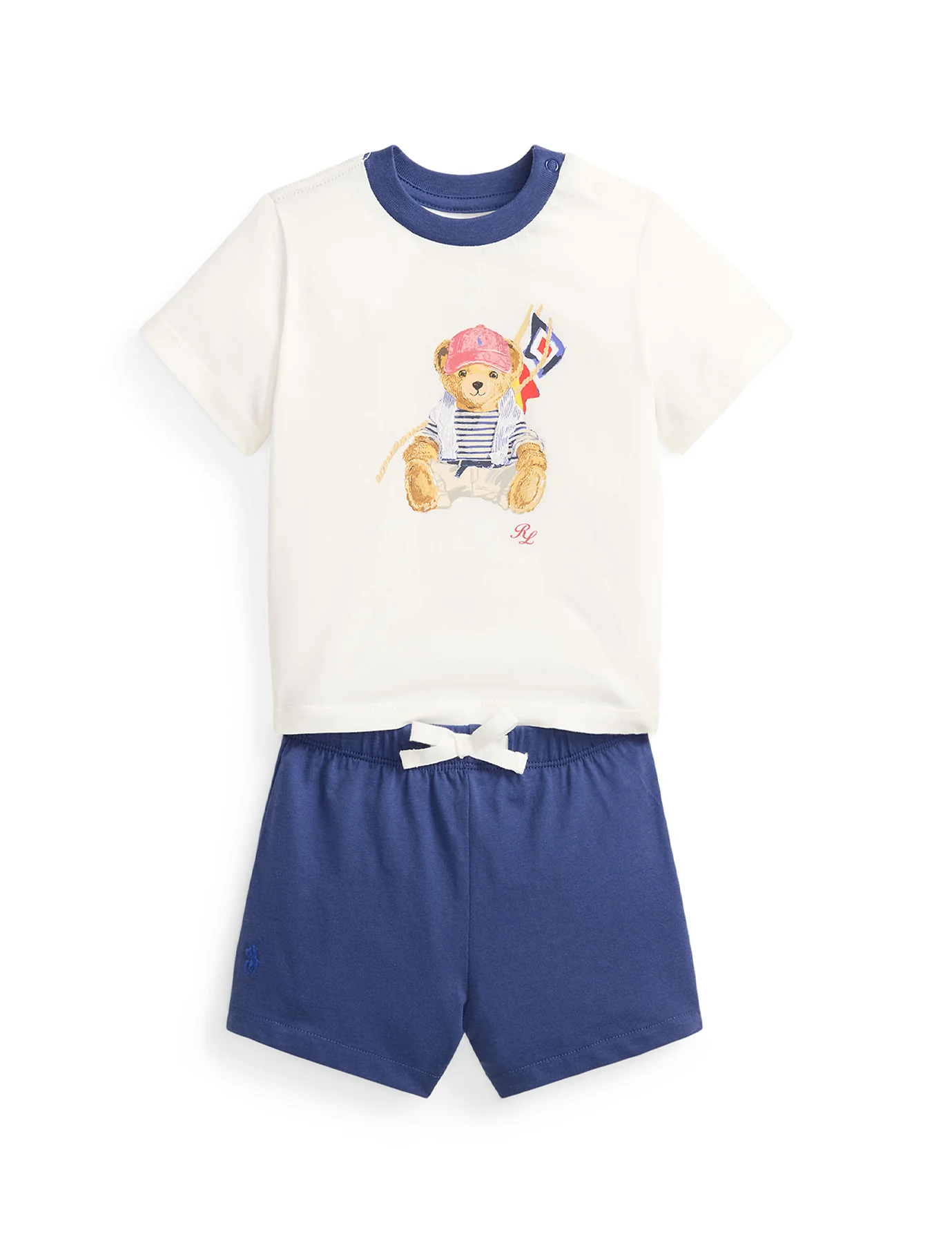 Baby Knit Short Set White