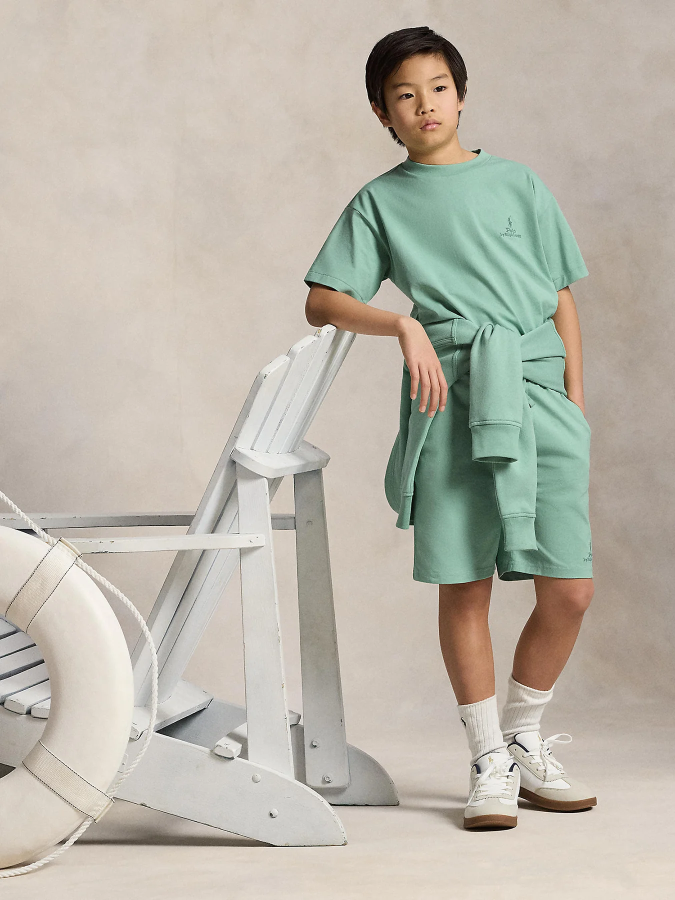 Kids’ Knit Shorts Blue - Image 10