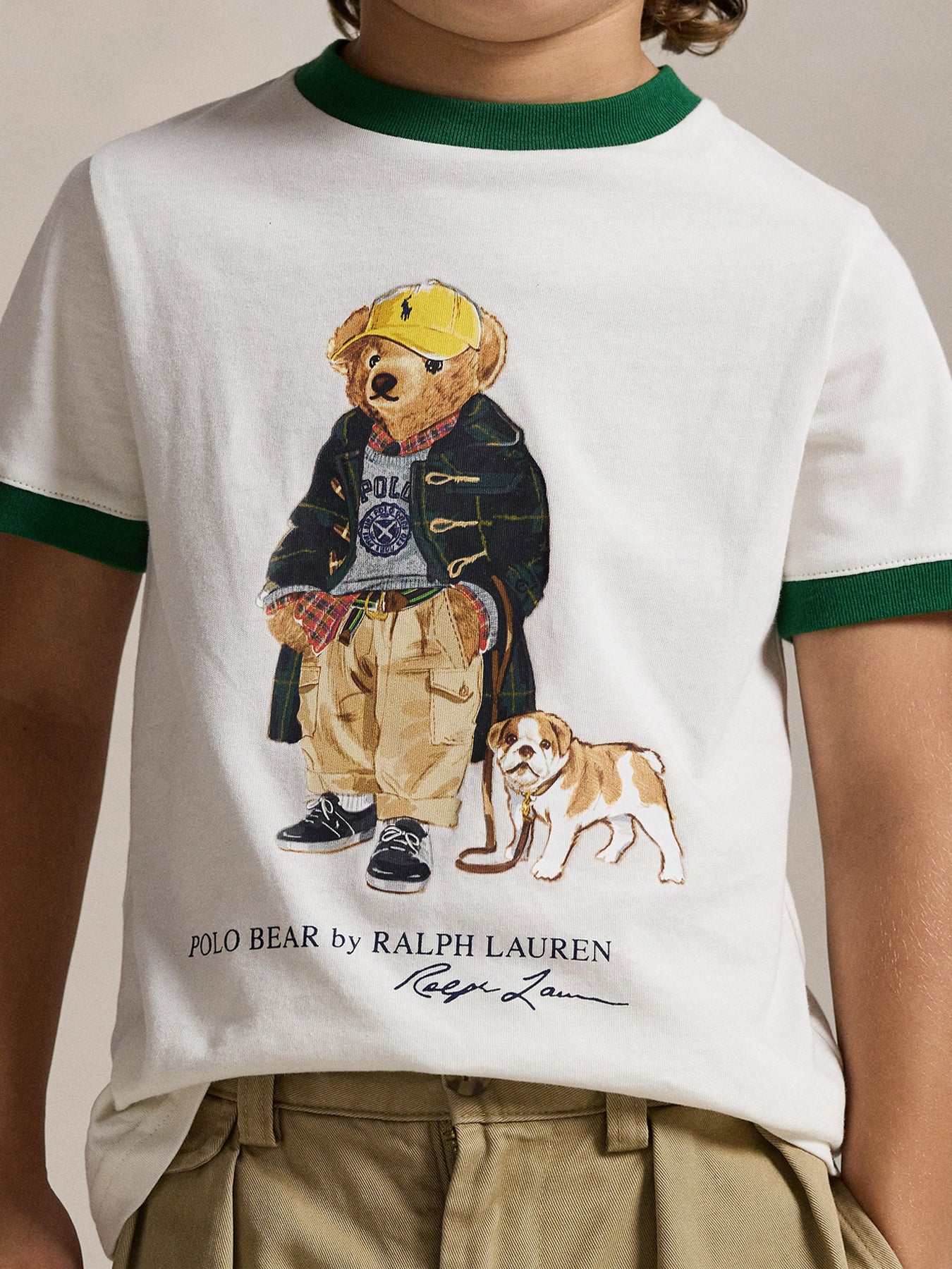 Kids’ Bear Knit Cotton T-Shirt Multi - Image 4