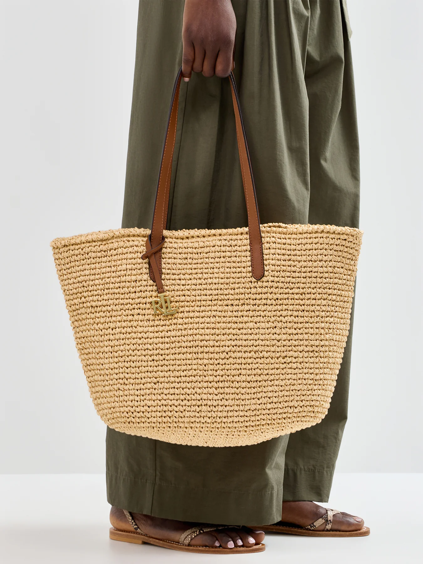 Lainey Large Tote Bag Beige - Image 2