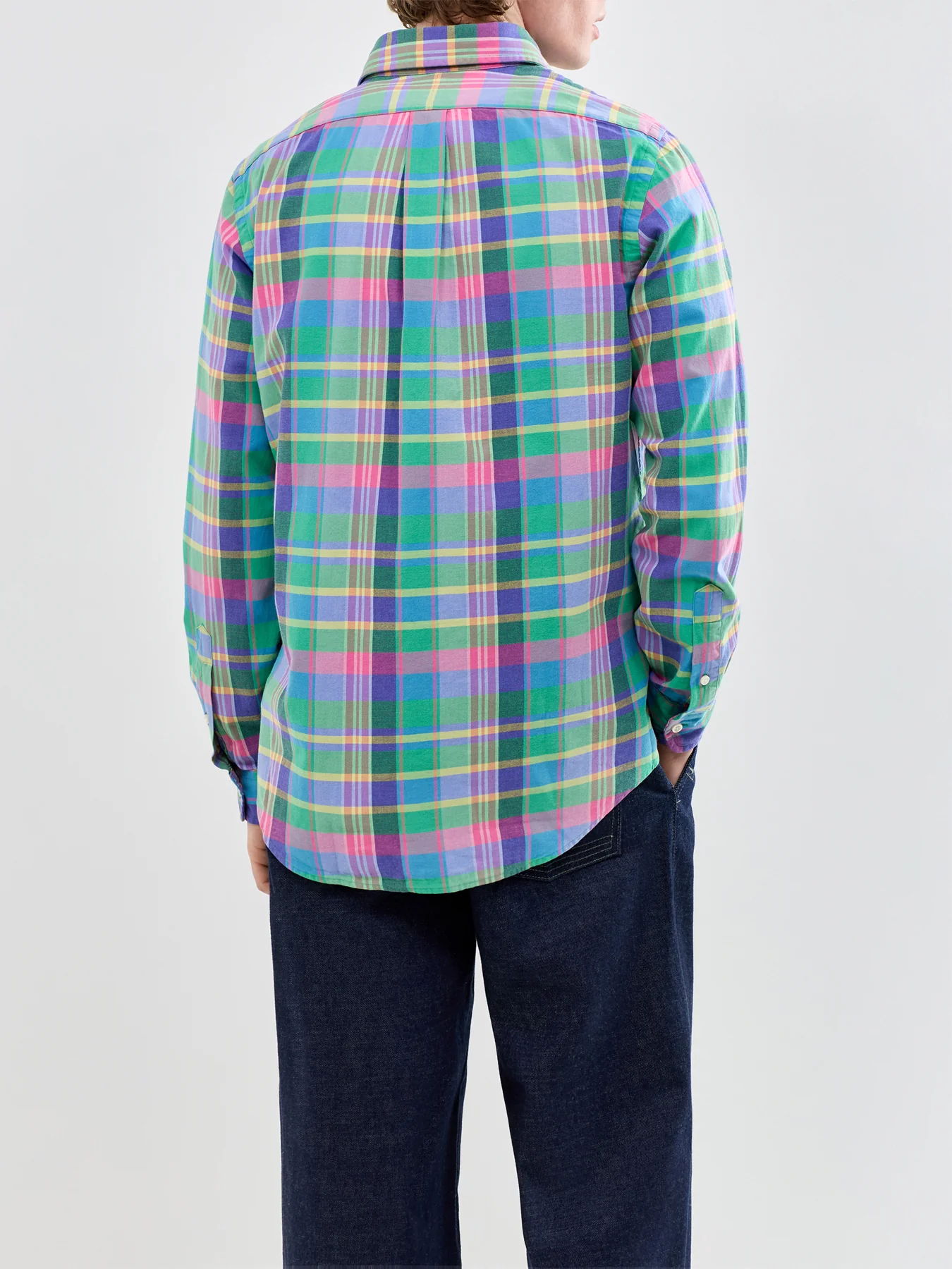 Lightweight Check Shirt Green - Image 5