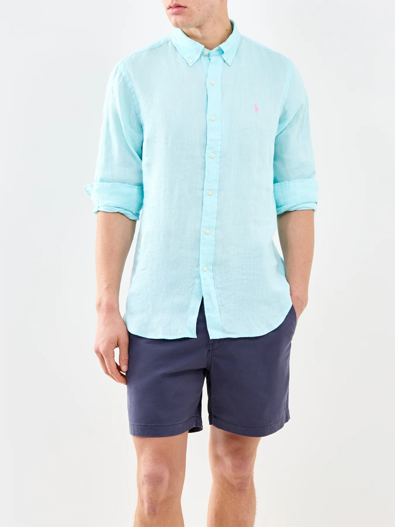 Linen Shirt Blue - Image 4