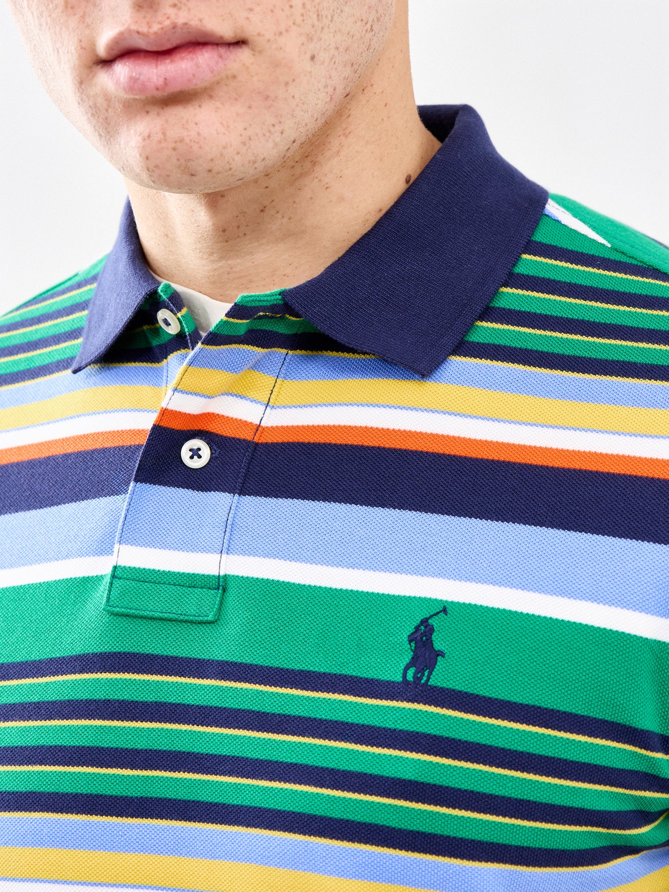 Multi Stripe Polo Shirt Multi - Image 3