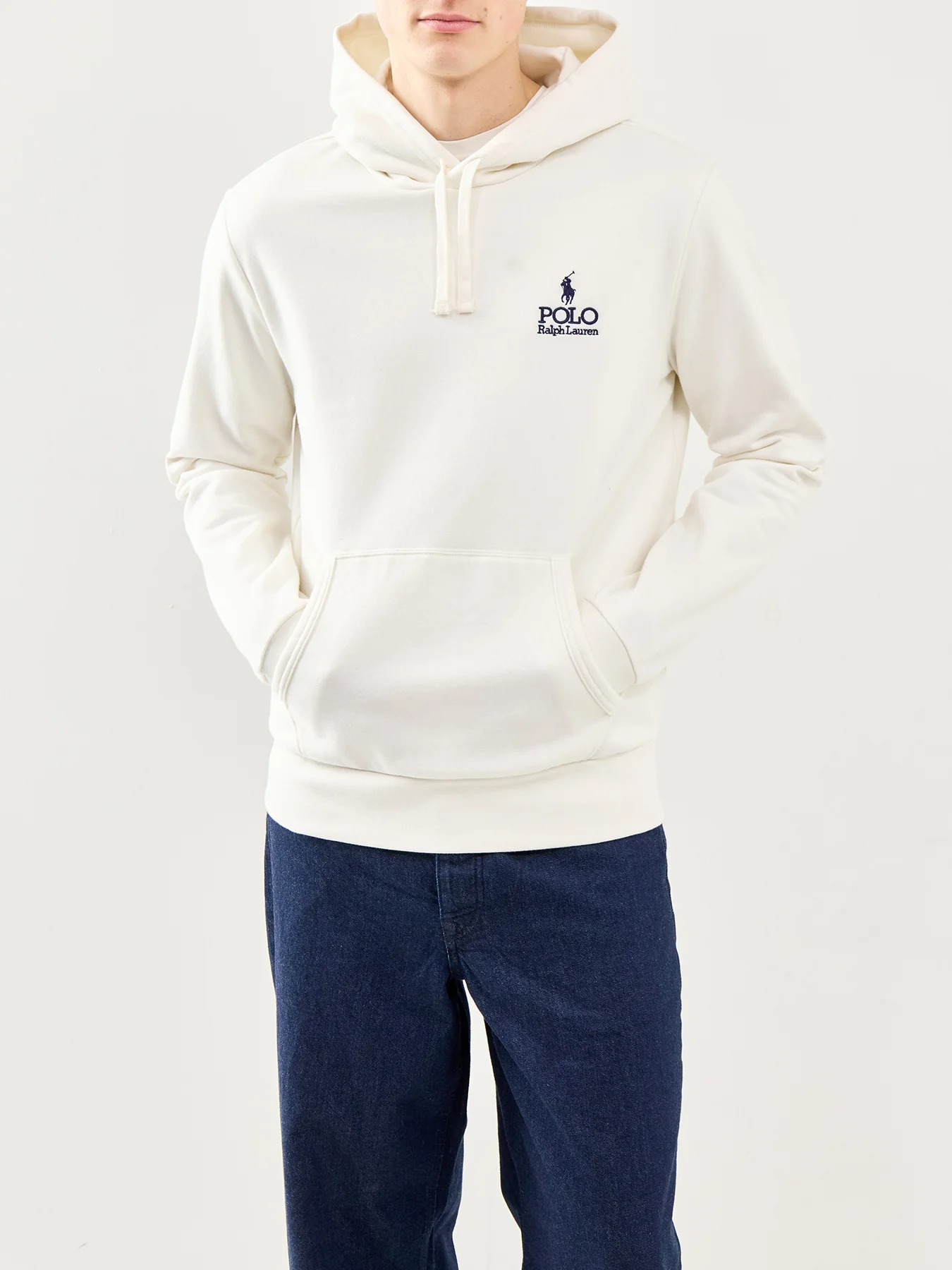 Logo Pullover Hoodie Cream - Image 4