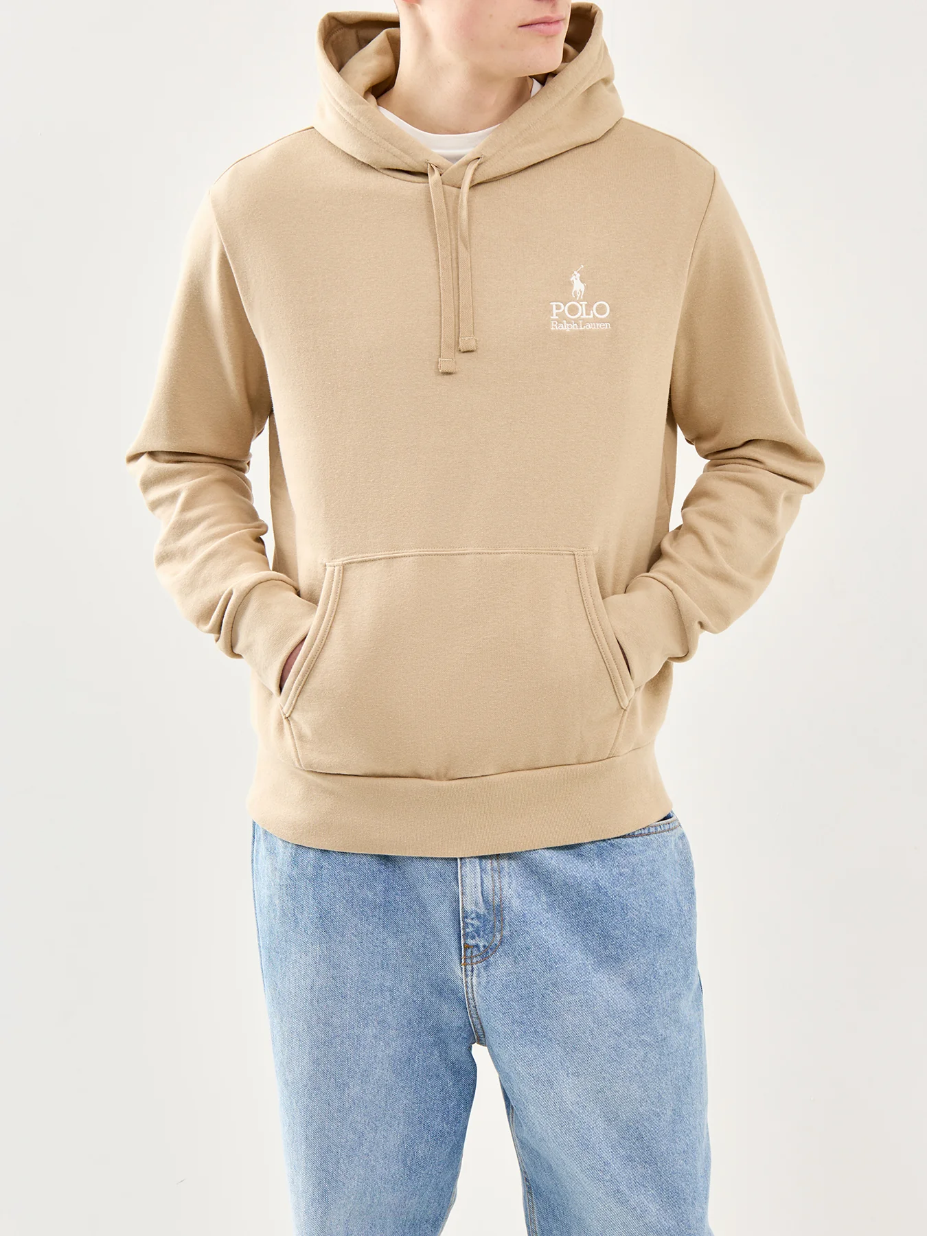 Logo Pullover Hoodie Khaki - Image 4