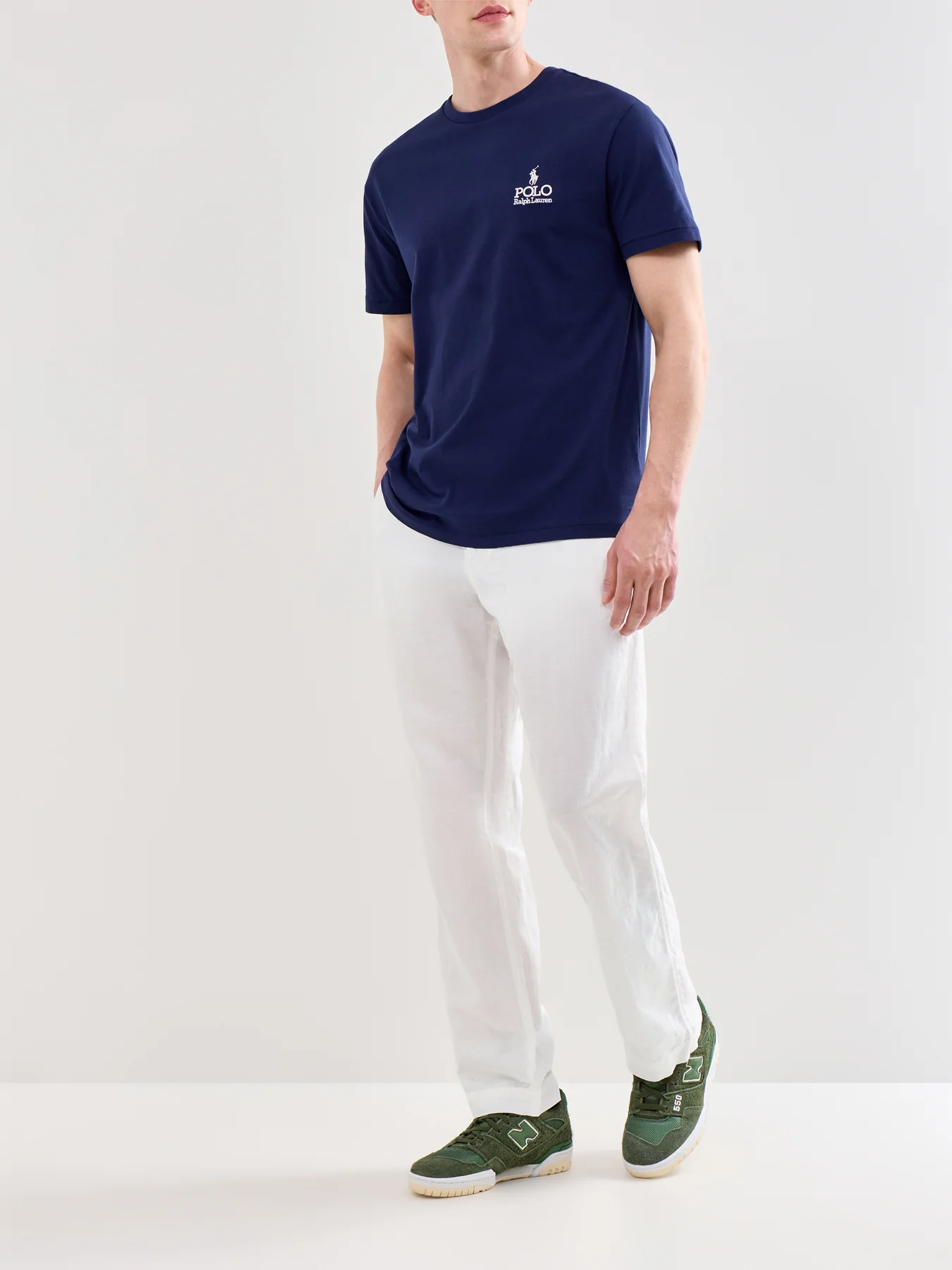 Logo Cotton T-Shirt Navy - Image 2