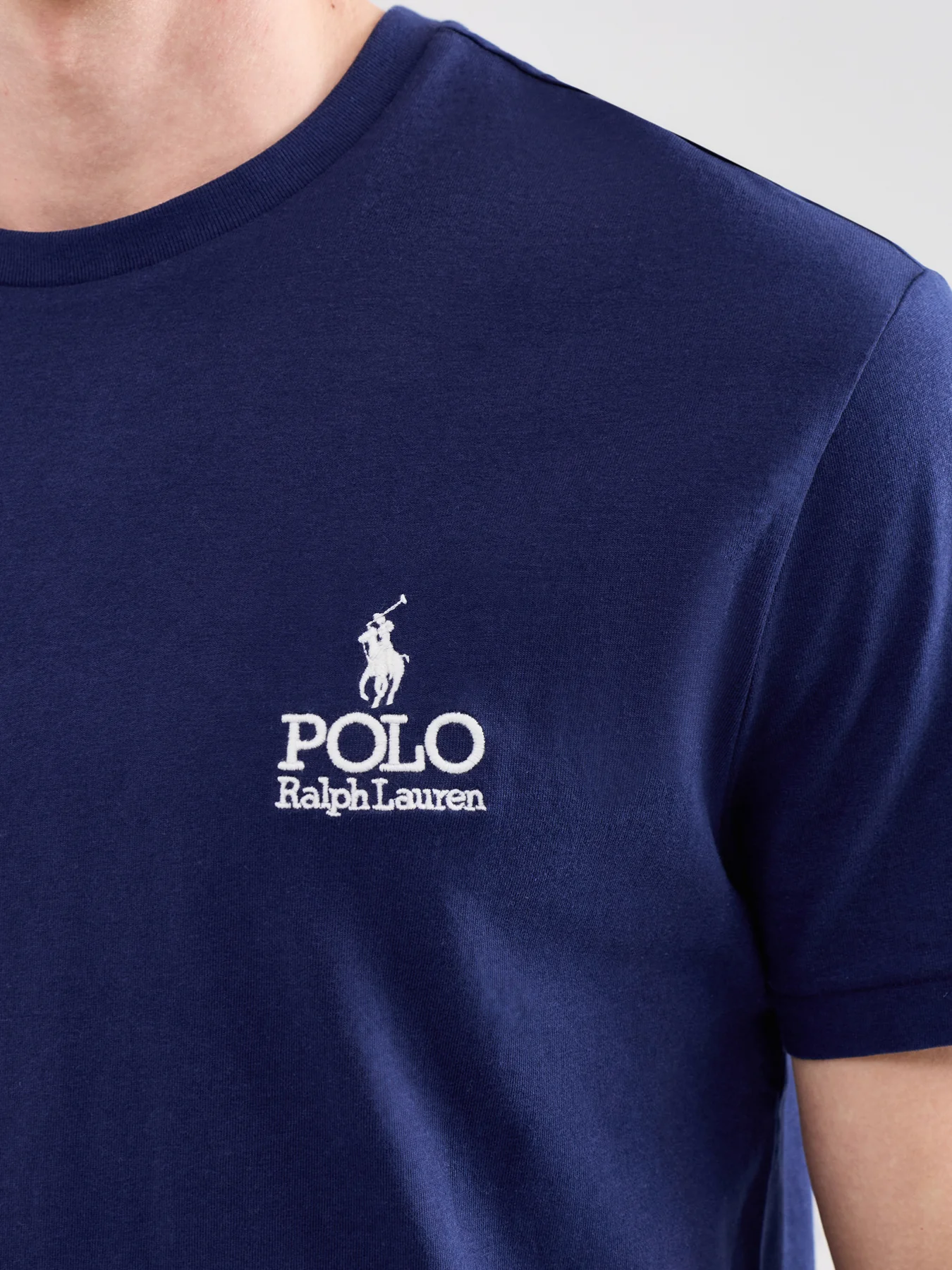 Logo Cotton T-Shirt Navy - Image 3