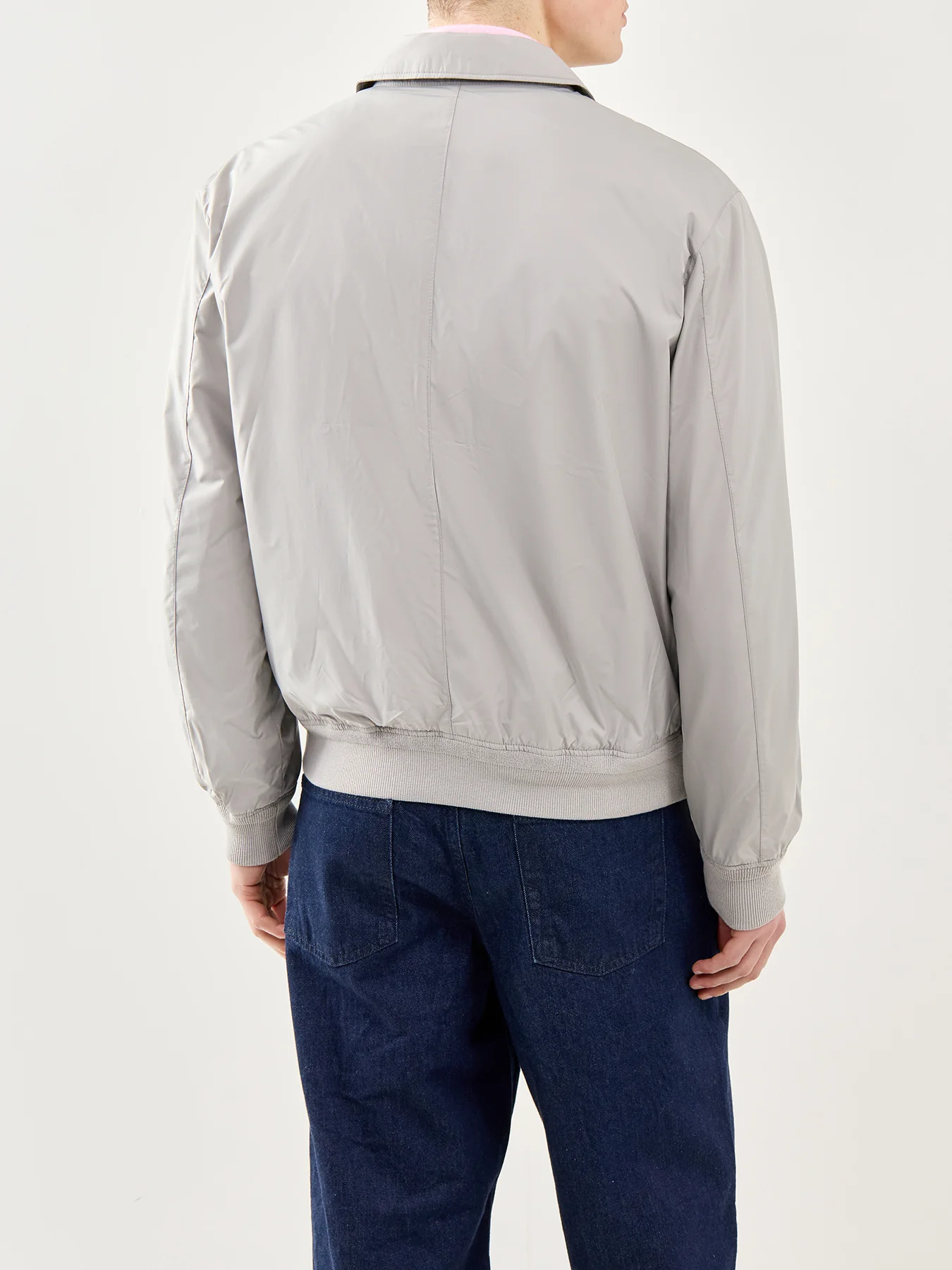 Packable Lightweight Windbreaker Grey Fog - Image 5