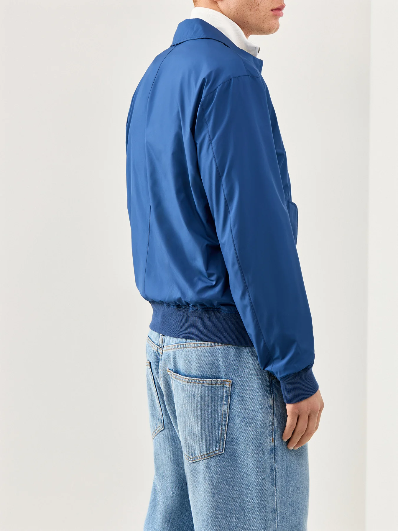 Packable Lightweight Windbreaker Blue - Image 5