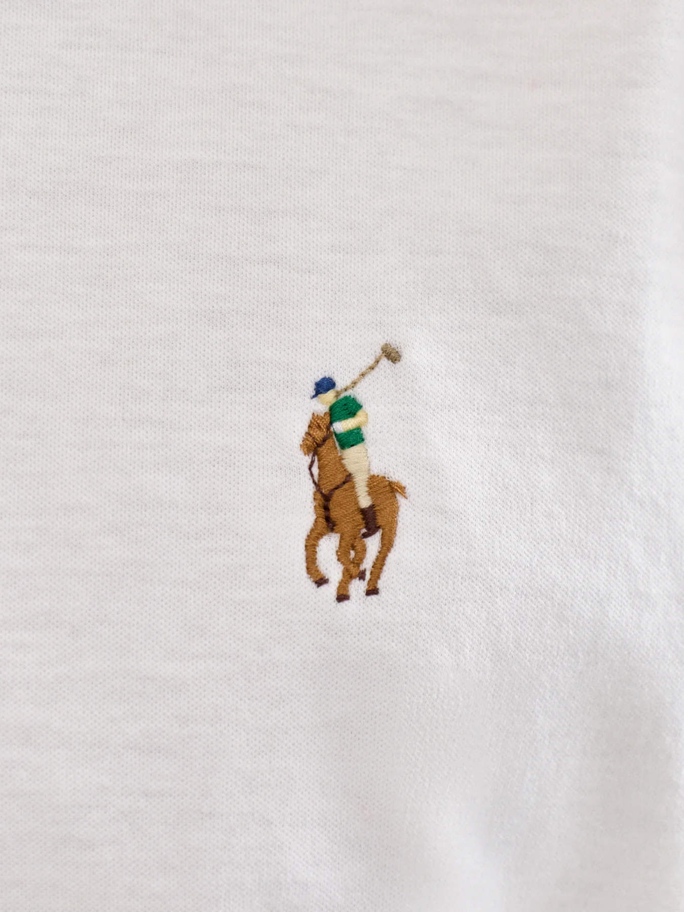 Pima Cotton Polo Top White - Image 3