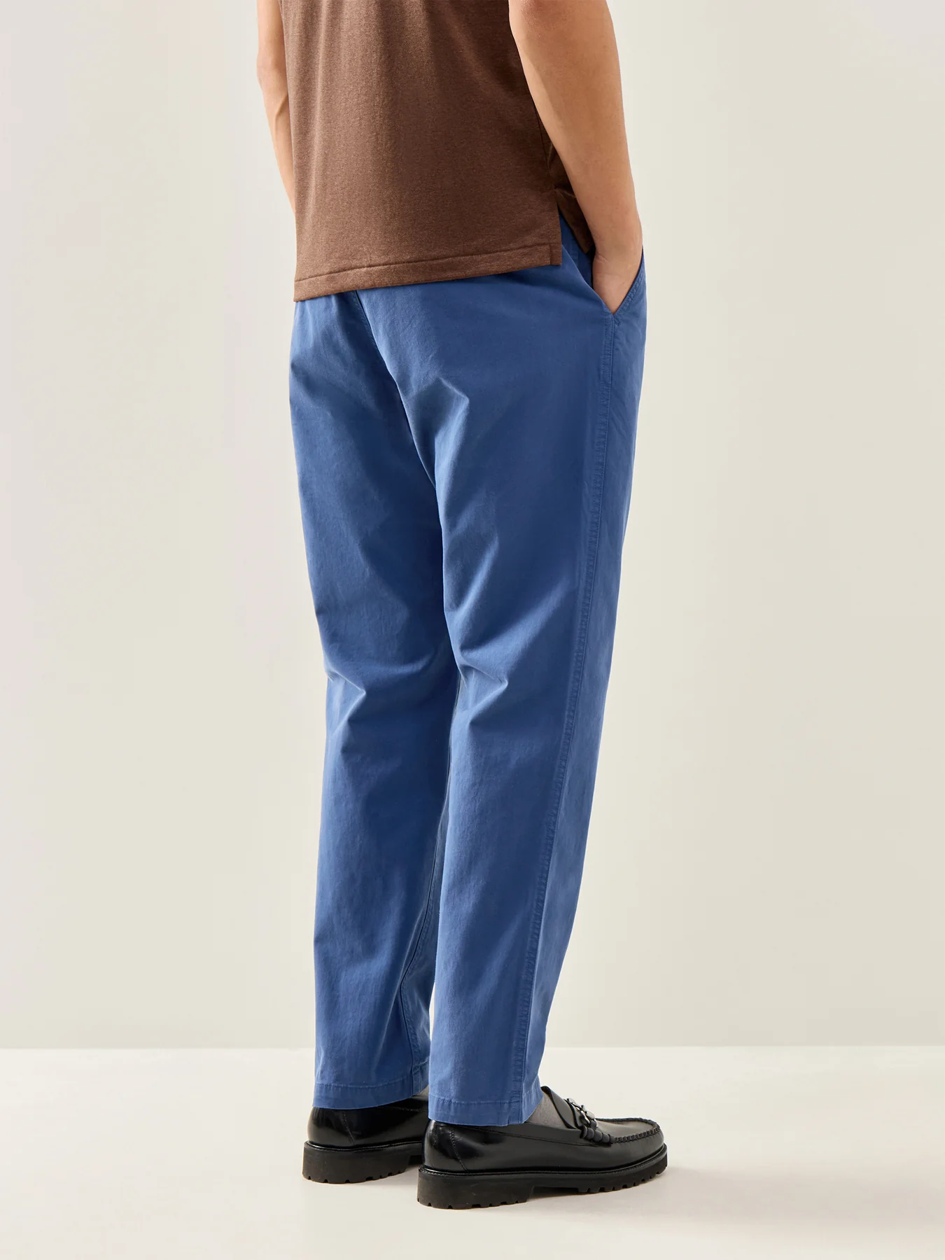 Prepster Drawstring Chinos Blue - Image 5
