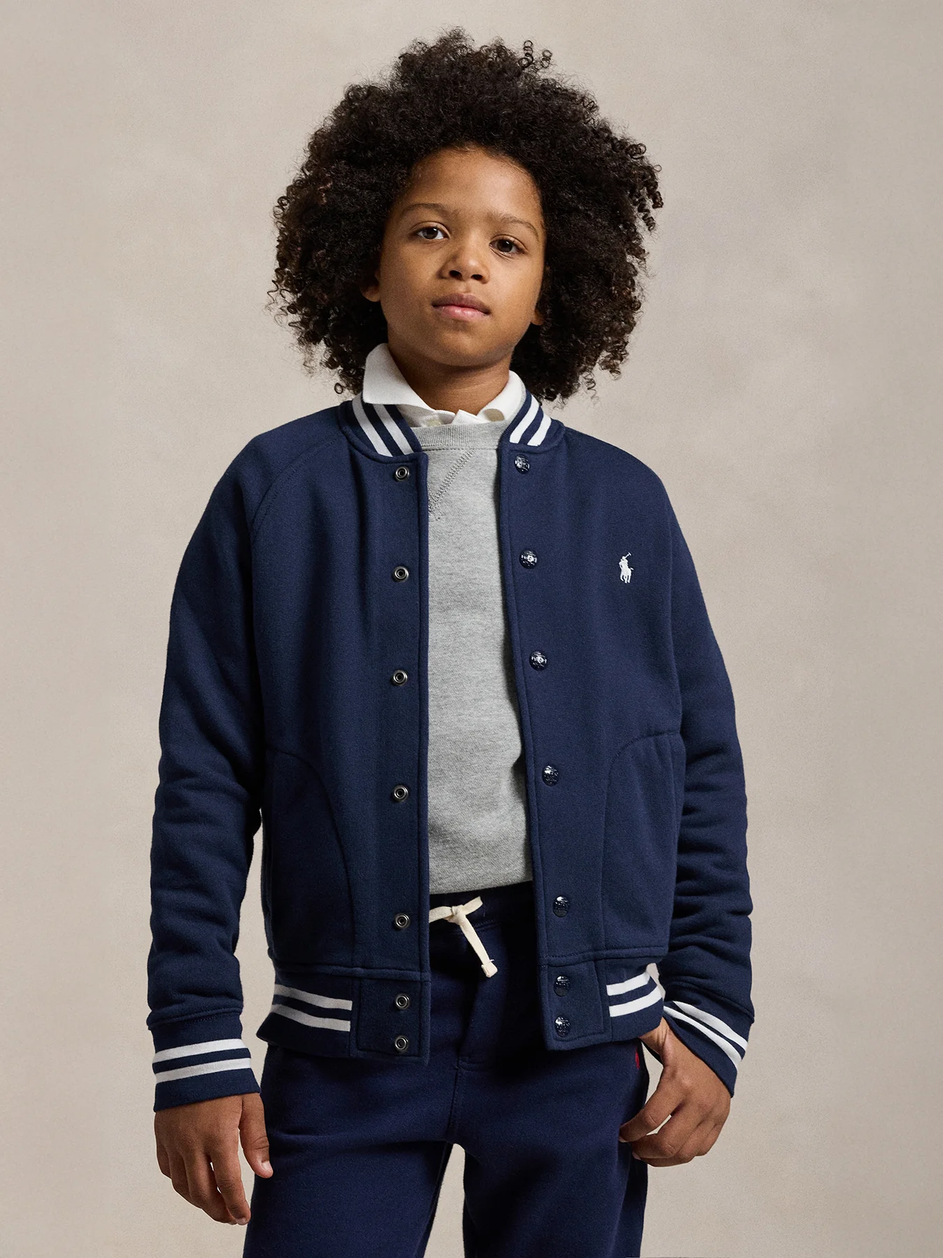 Raglan Bomber Jacket Navy - Image 8