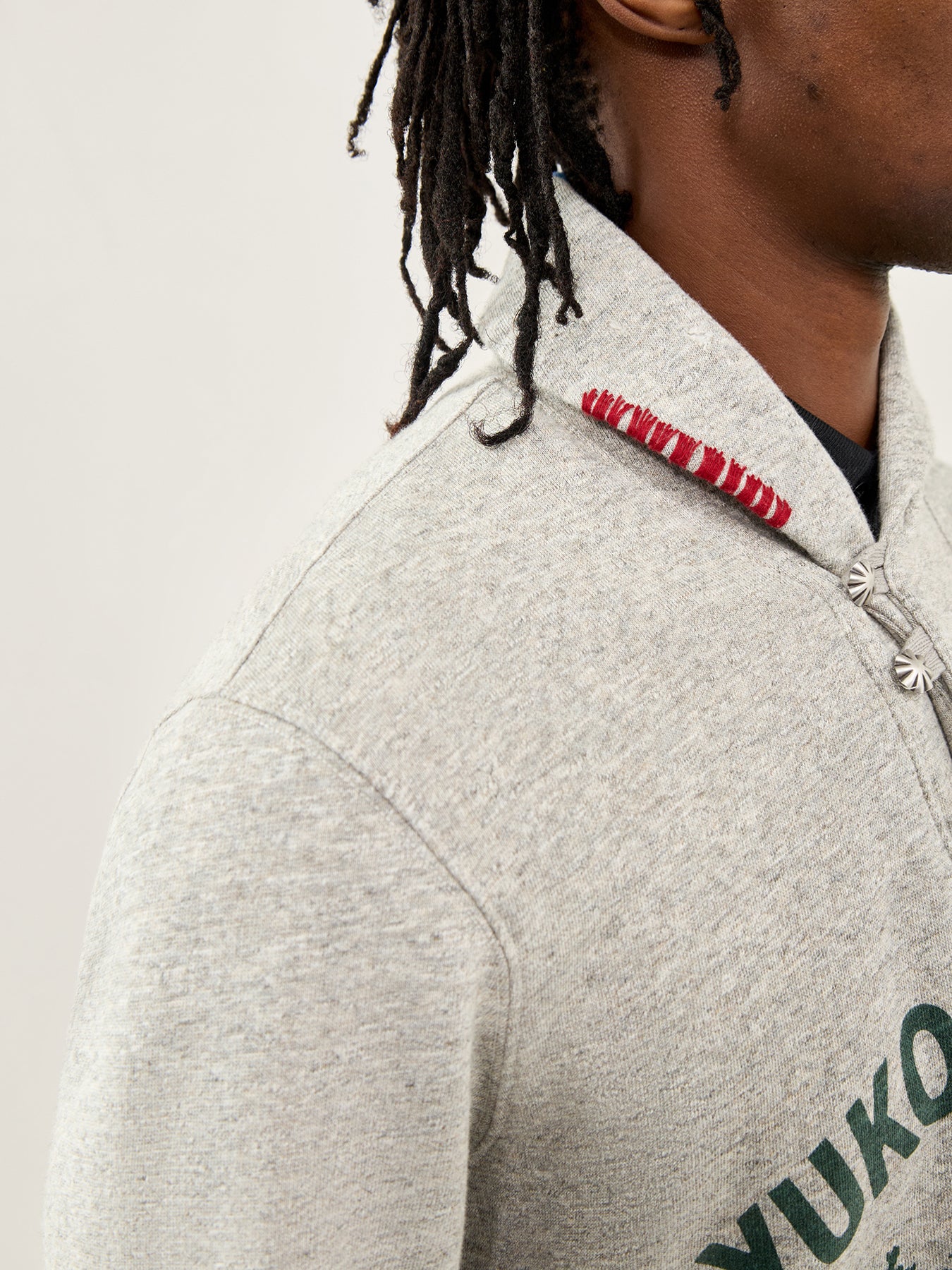 Shawl Neck Cardigan Grey - Image 3